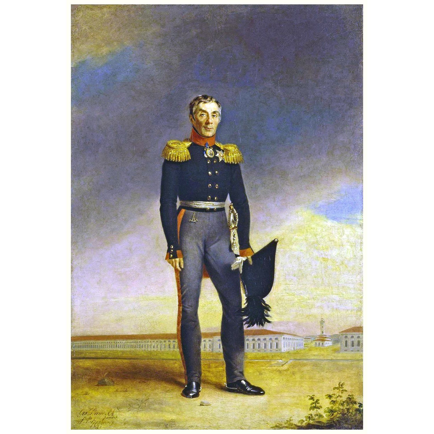 Джордж Доу. Портрет графа Аракчеева. 1823. Эрмитаж