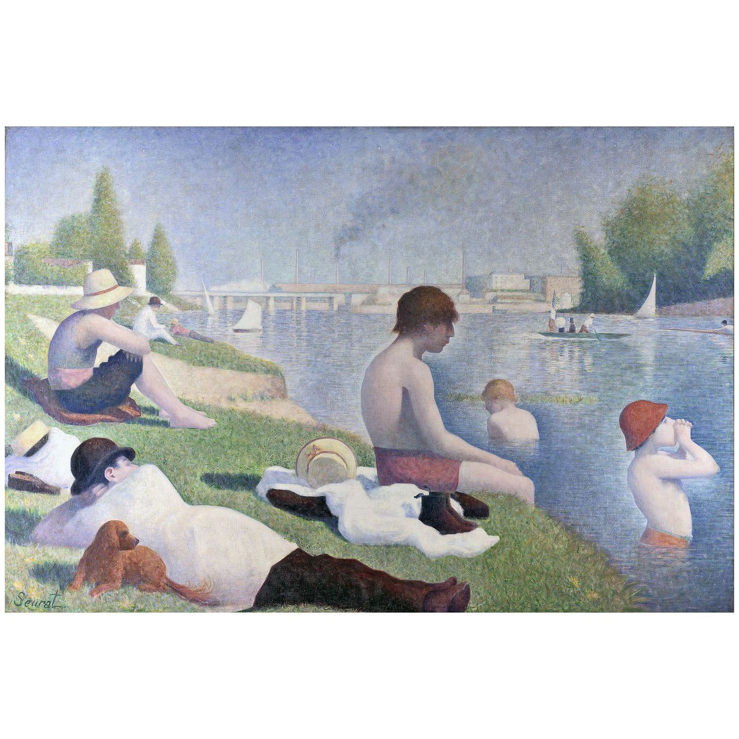 Georges Seurat. Une baignade à Asnières. 1884. National Gallery London