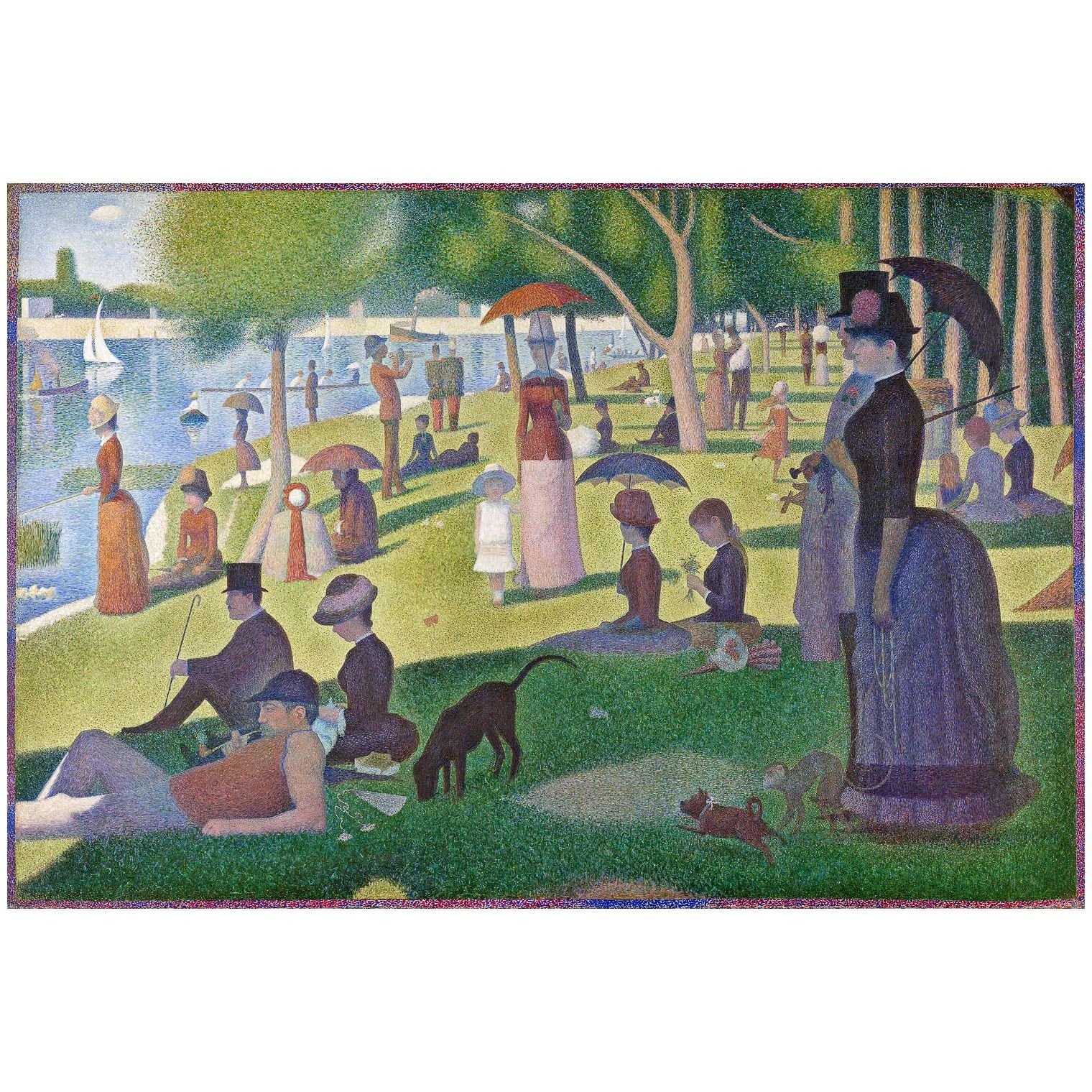 Georges Seurat. Un dimanche à l'Île de la Grande Jatte. 1884-1886. Art Institute Chicago
