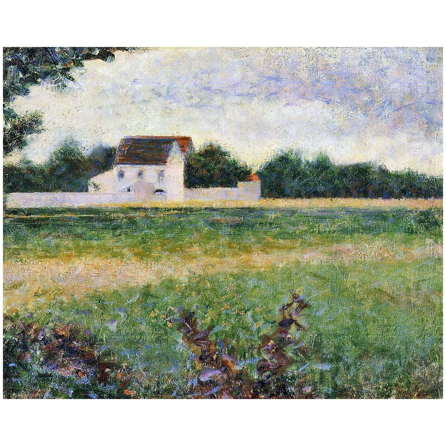 Georges Seurat. Paysage d'Île-de-France. 1881-1882. MUSBA Bordeaux