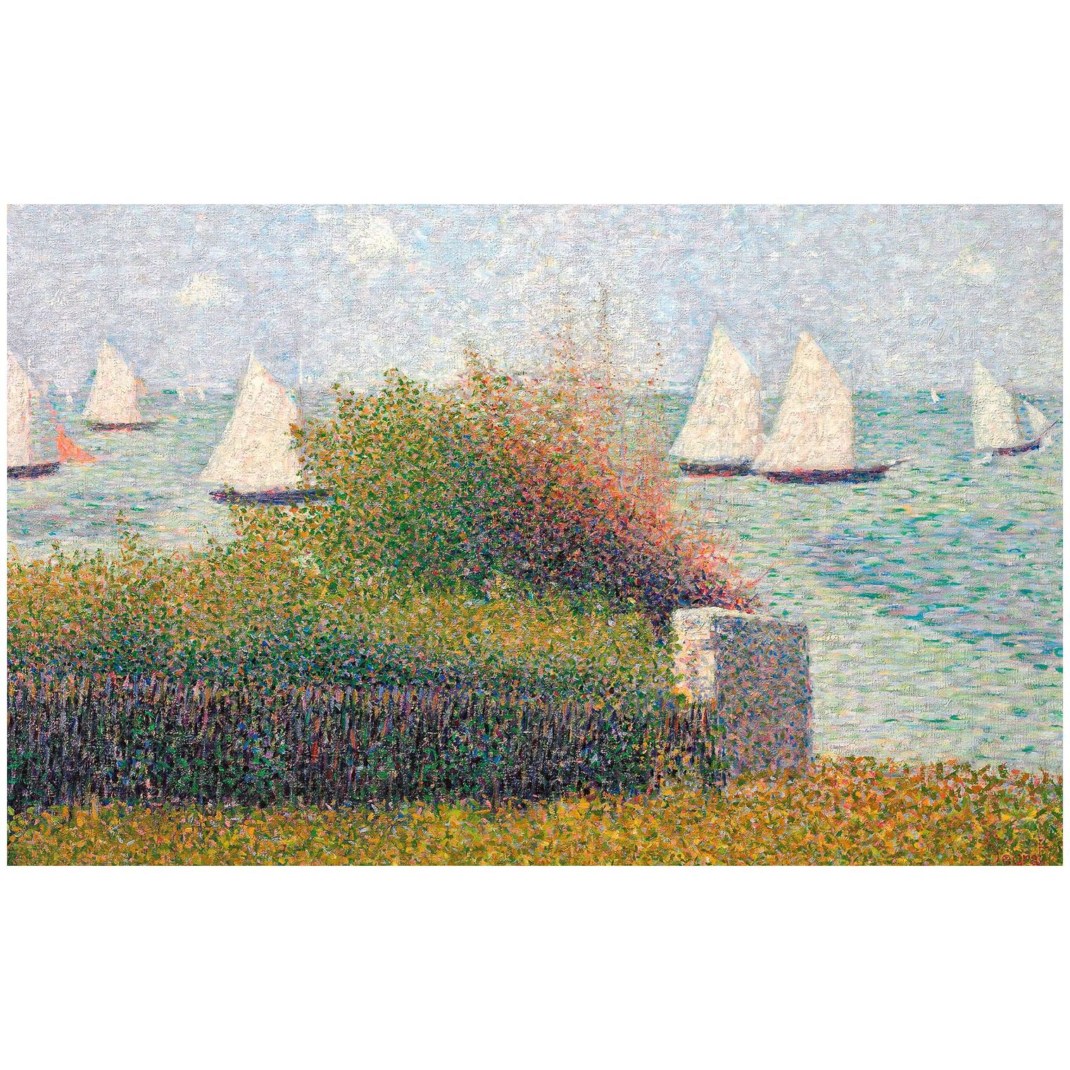 Georges Seurat. Le port de Grandcamp. 1885. Private collection