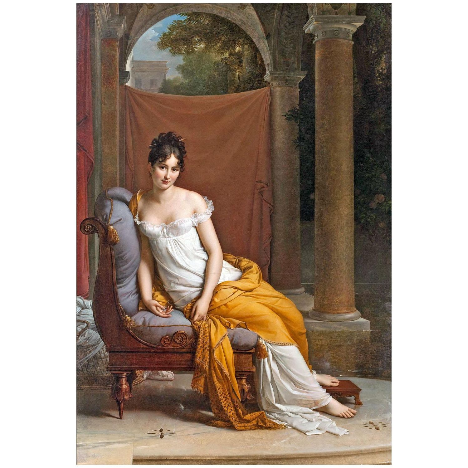 Francois Gerard. Portrait de Juliette Récamier. 1802. Musee Carnavalet