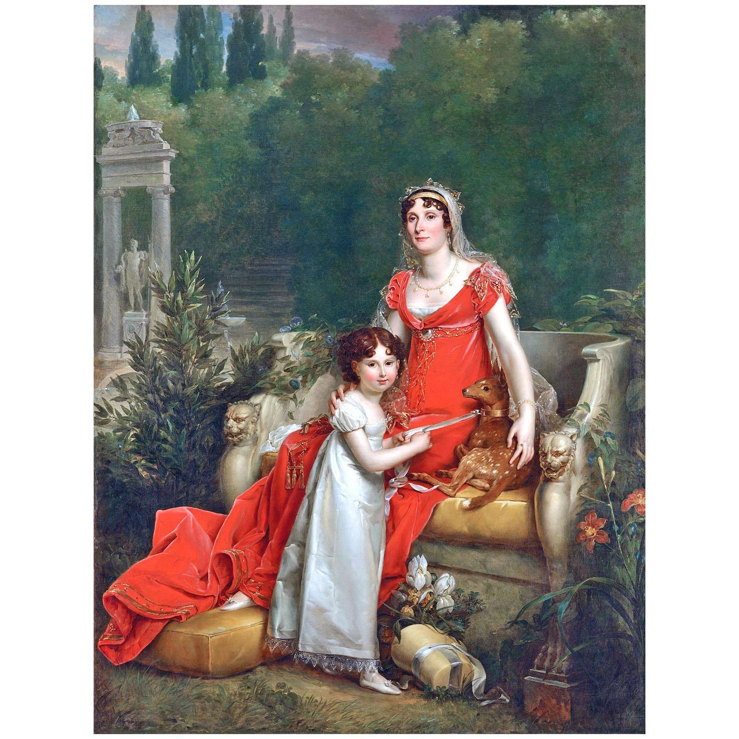 Francois Gerard. Elisa Bonaparte. 1810. Museo Napoleonico Roma