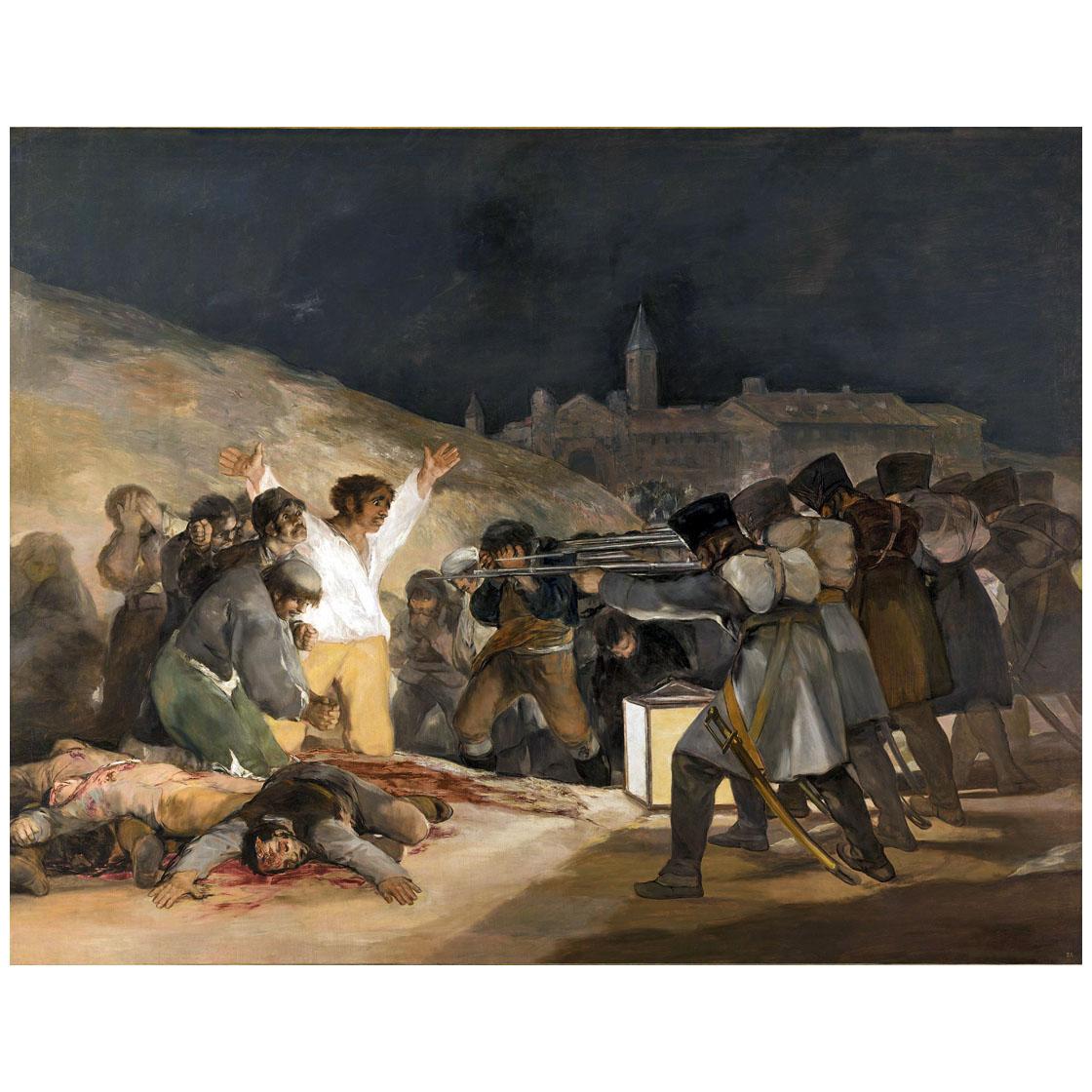 Francisco de Goya. El Tres de Mayo. 1814. Museo del Prado Madrid