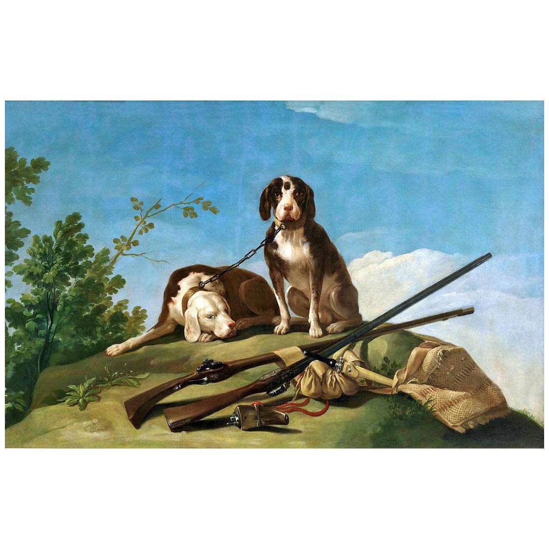 Francisco de Goya. Perros y utiles de caza. 1775. Museo del Prado Madrid