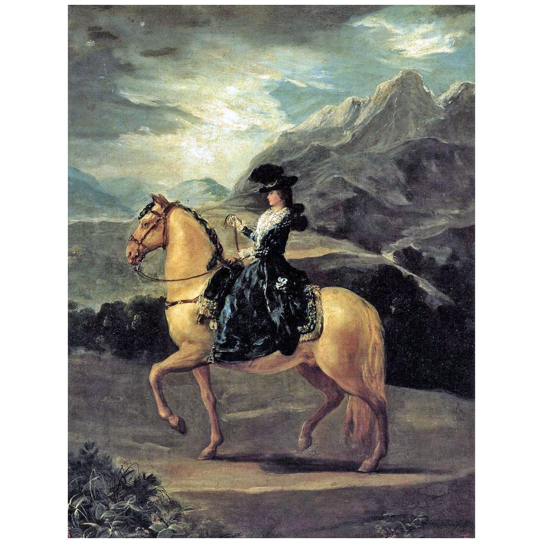 Francisco de Goya. Maria Teresa de Vallabriga. 1783. Uffizi Firenze
