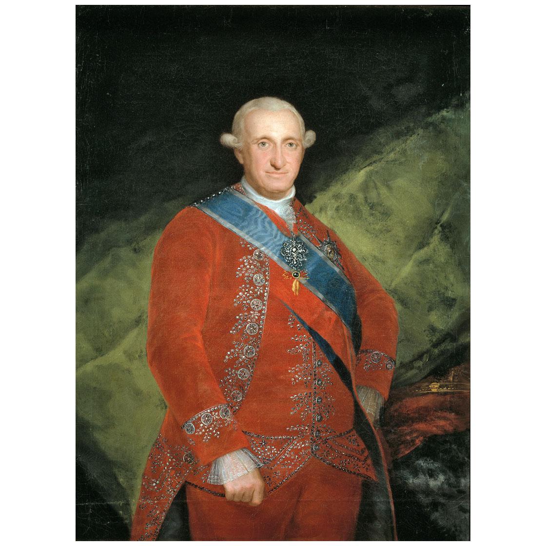 Francisco de Goya. Carlos IV de rojo. 1789. Museo del Prado Madrid