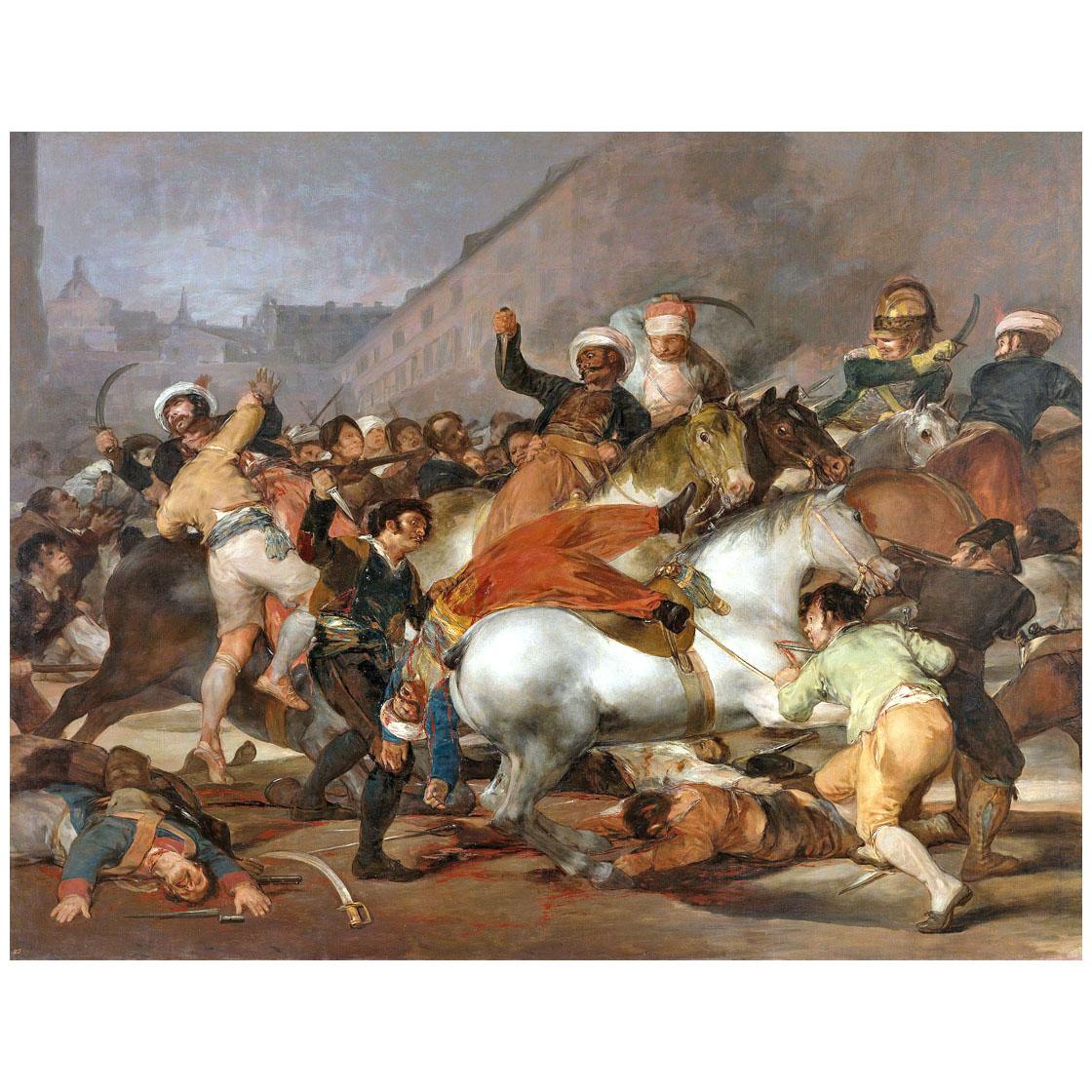 Francisco de Goya. El dos de mayo de 1808 en Madrid. 1814. Museo del Prado Madrid