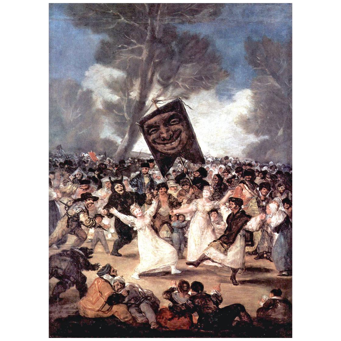 Francisco de Goya. El entierro de la sardine. 1818. Real Academia Madrid