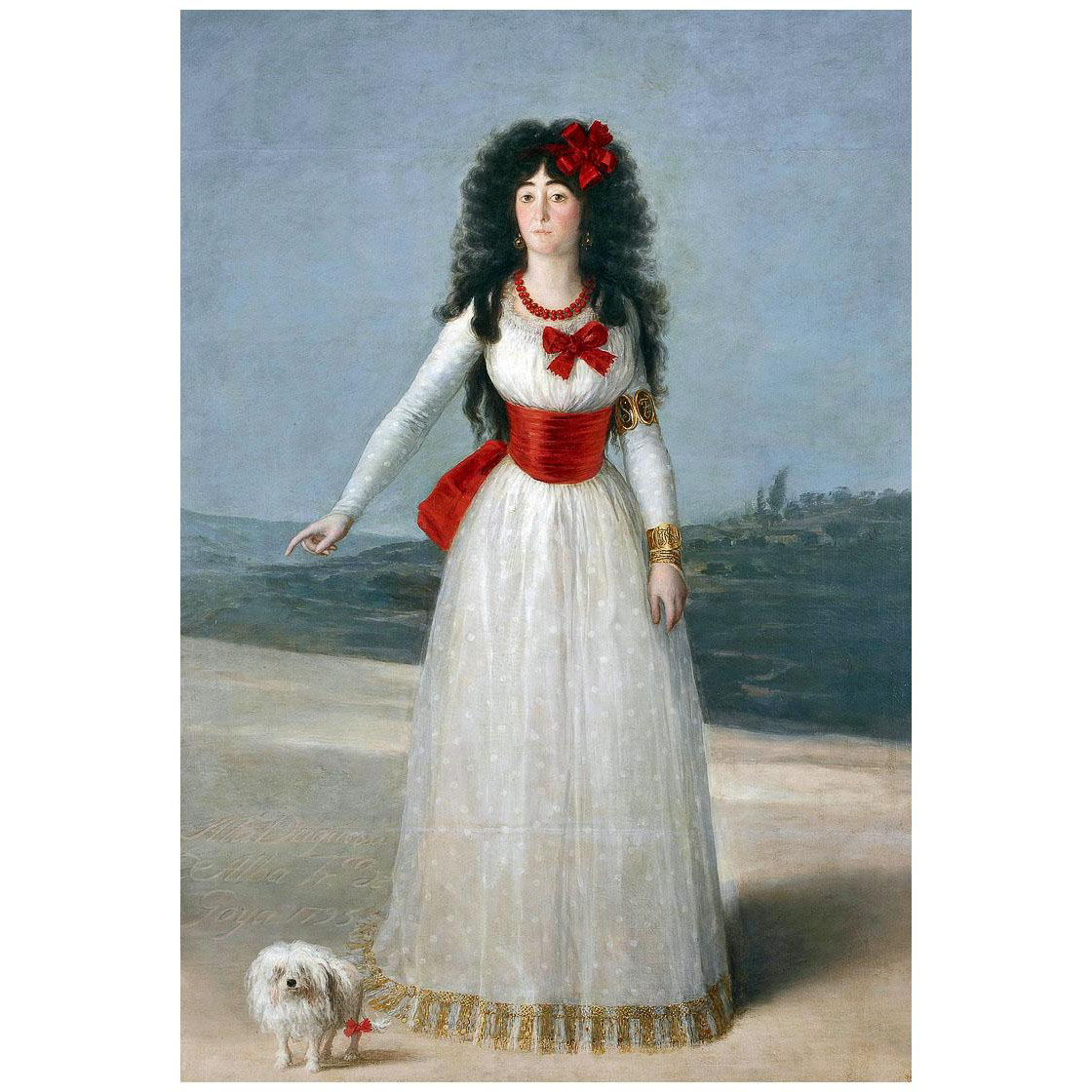 Francisco de Goya. Duquesa de Alba. 1795. Liria Palace Madrid