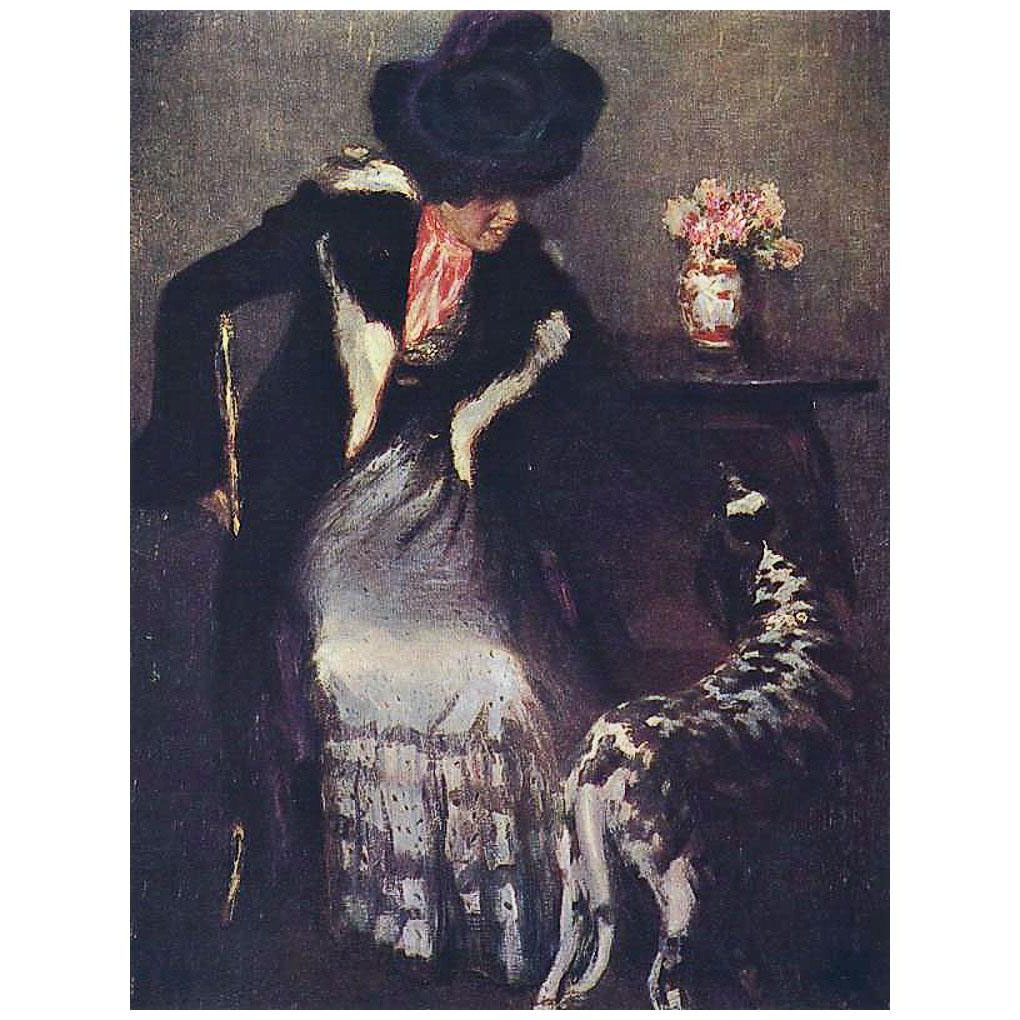 Игорь Грабарь. Дама с собакой. 1899. Третьяковская галерея