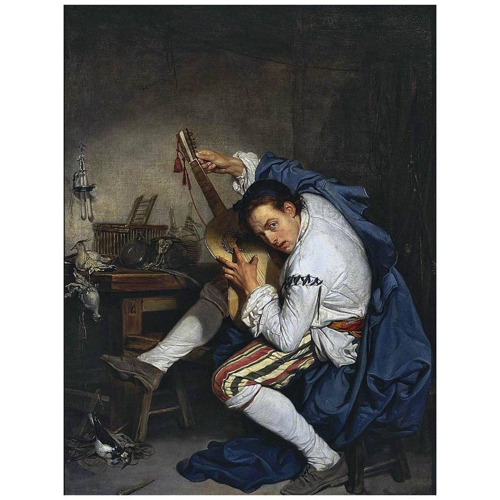Jean Baptiste Greuze. Le Guitariste. 1757. National Museum, Warsaw