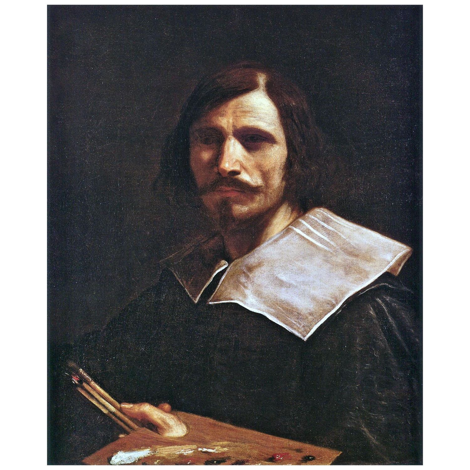 Guercino. Autoritratto. 1624. Musee du Louvre