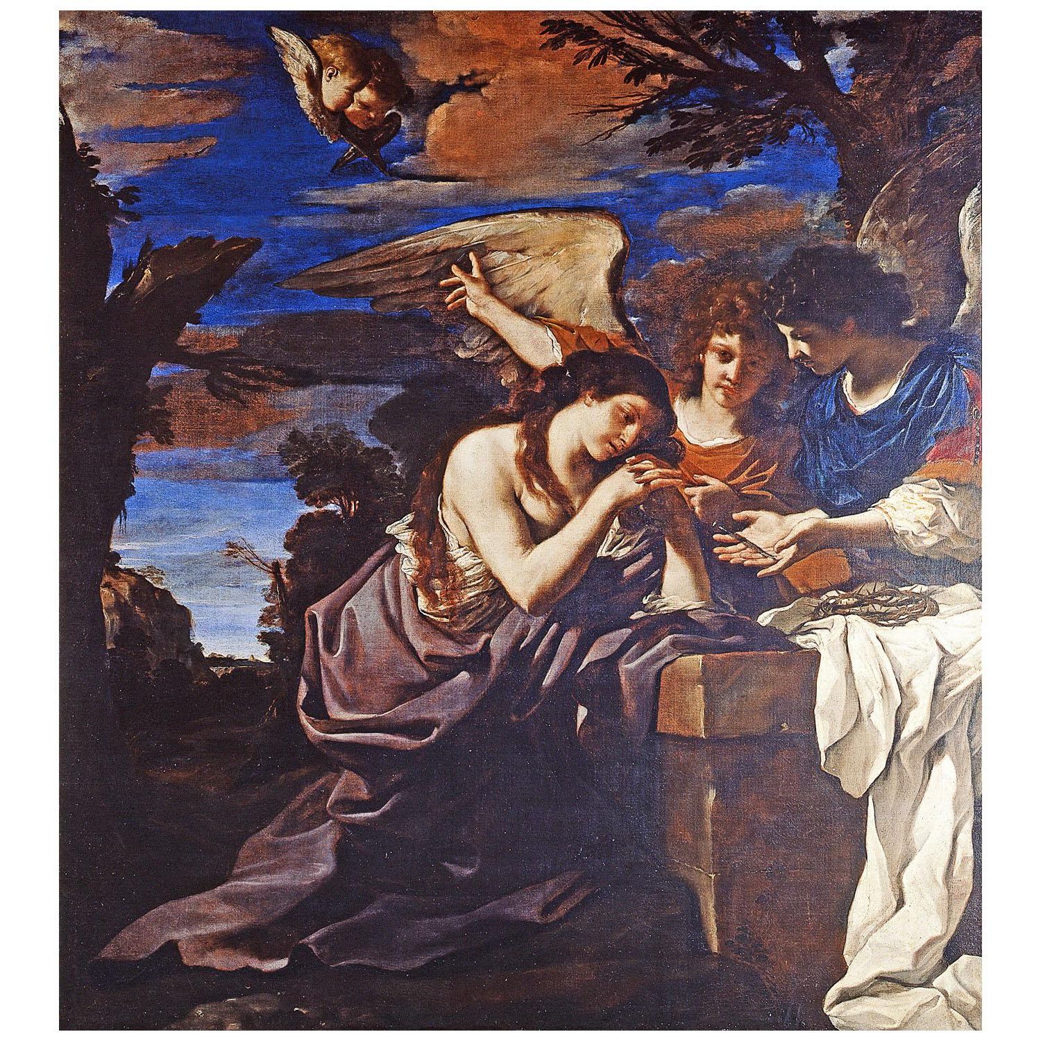Guercino. Maddalena e due angeli. 1622. Musei Vaticani