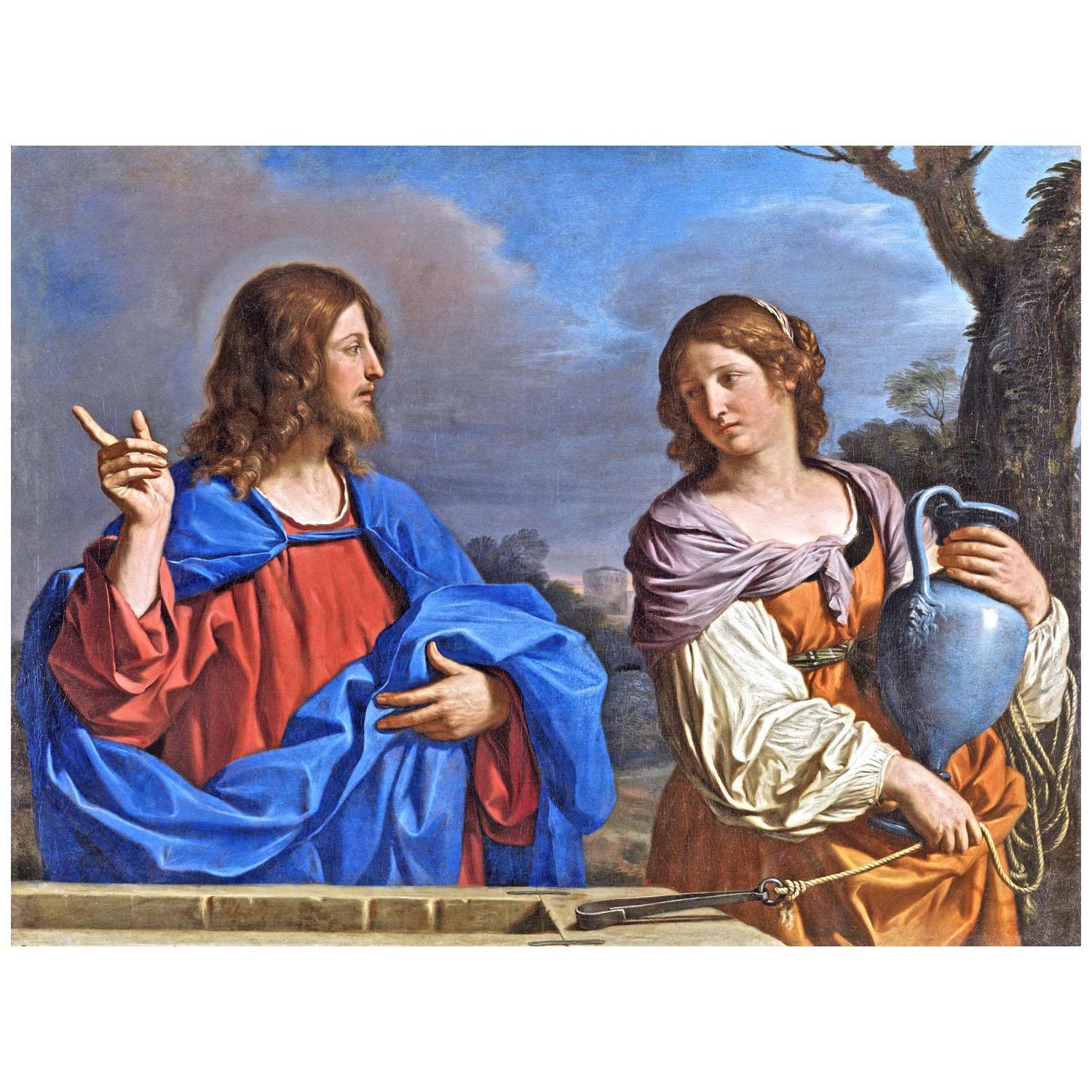 Guercino. Cristo e la donna di Samaria. 1641. Museo Thyssen-Bornemisza Madrid