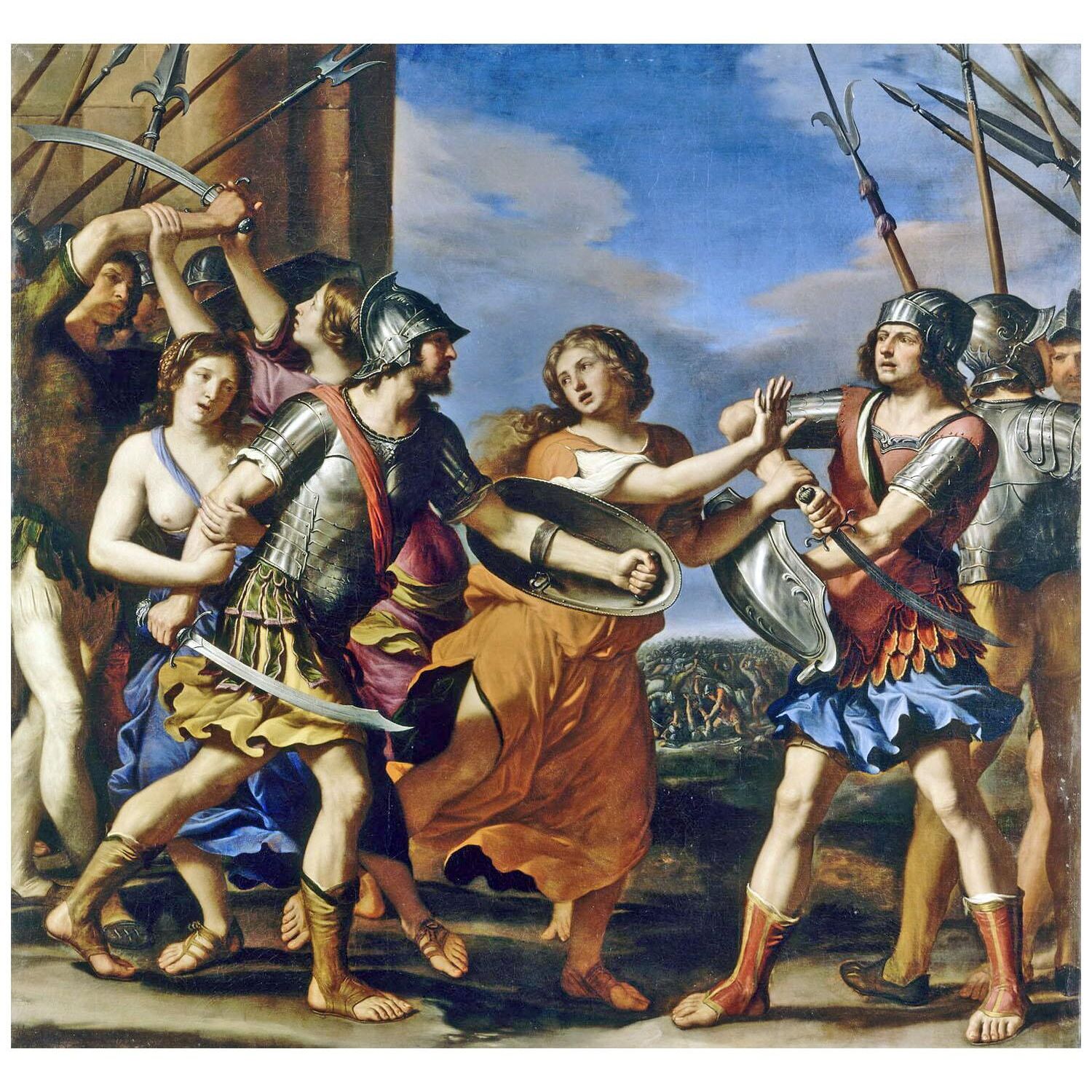 Guercino. Hersilia Separa Romolo e Tatio. 1645. Musee du Louvre