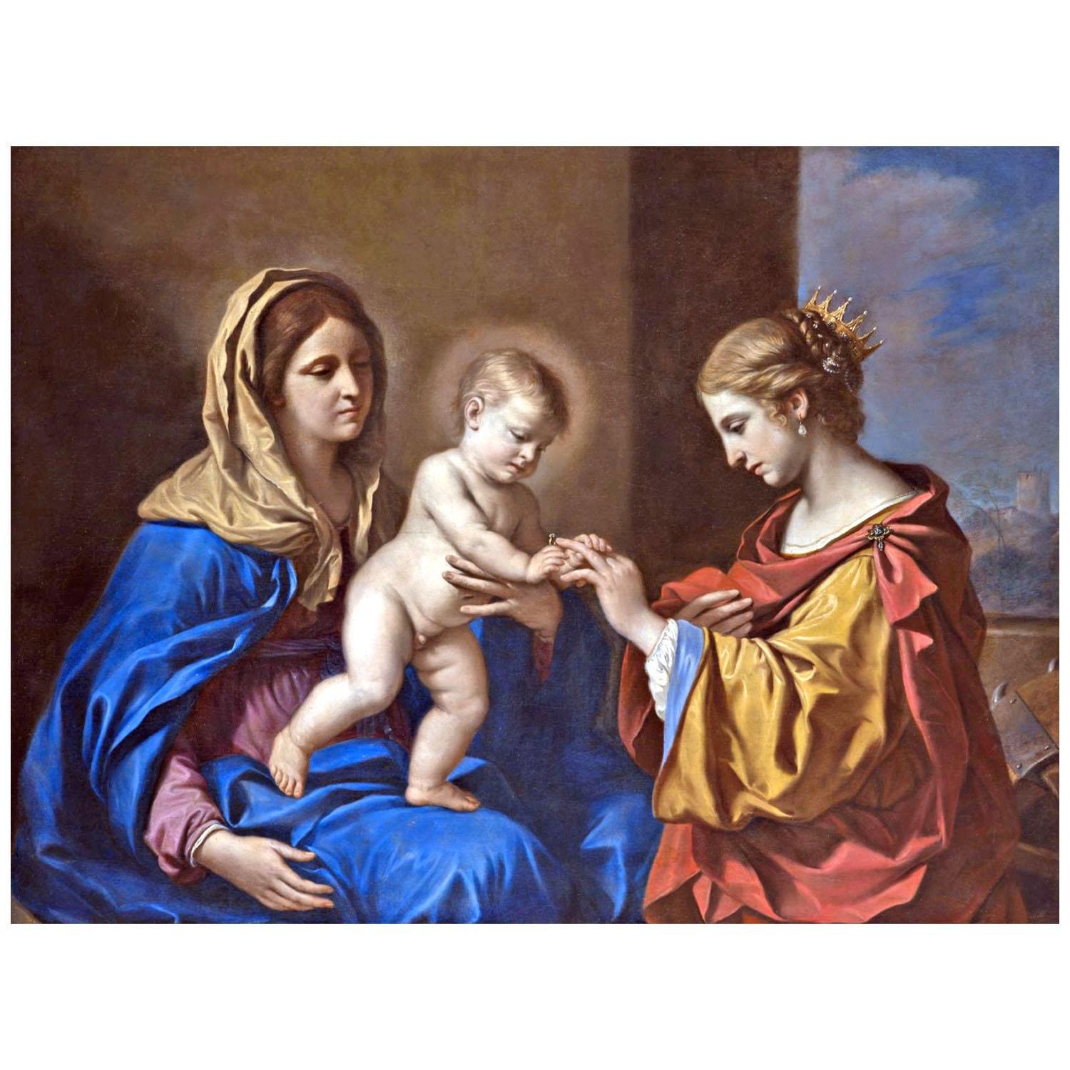 Guercino. Sposalizio mistico di St. Caterina. 1650. Galleria Estense Modena