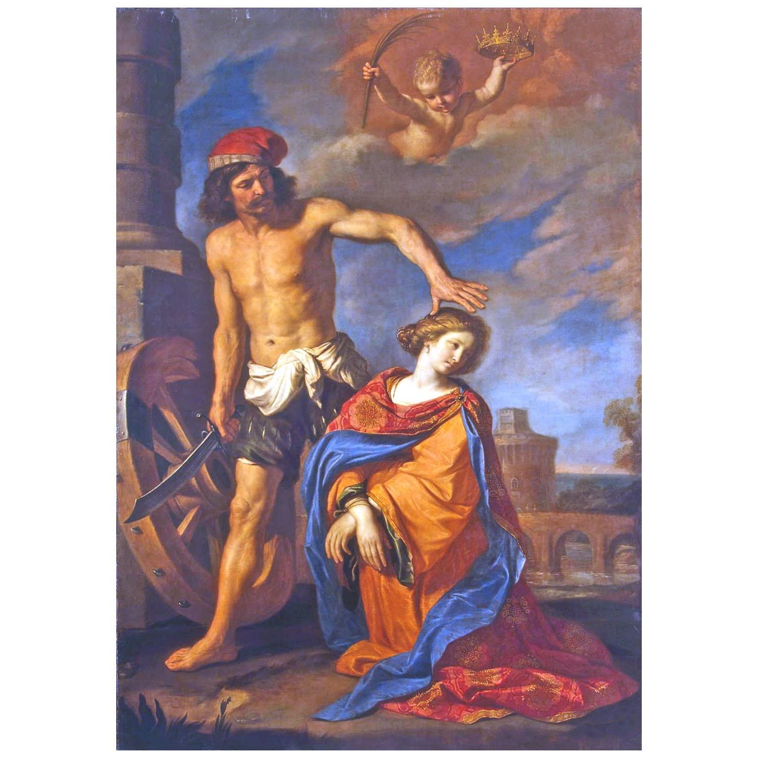 Guercino. Martirio di Santa Caterina. 1653. Hermitage Museum