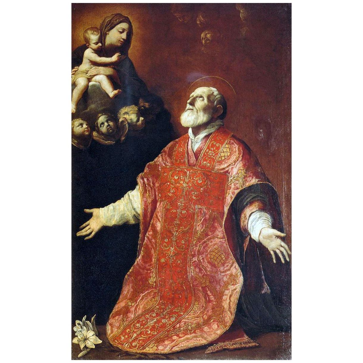 Guido Reni. San Filippo Neri in Estasi. 1614. Santa Maria in Vallicella, Roma
