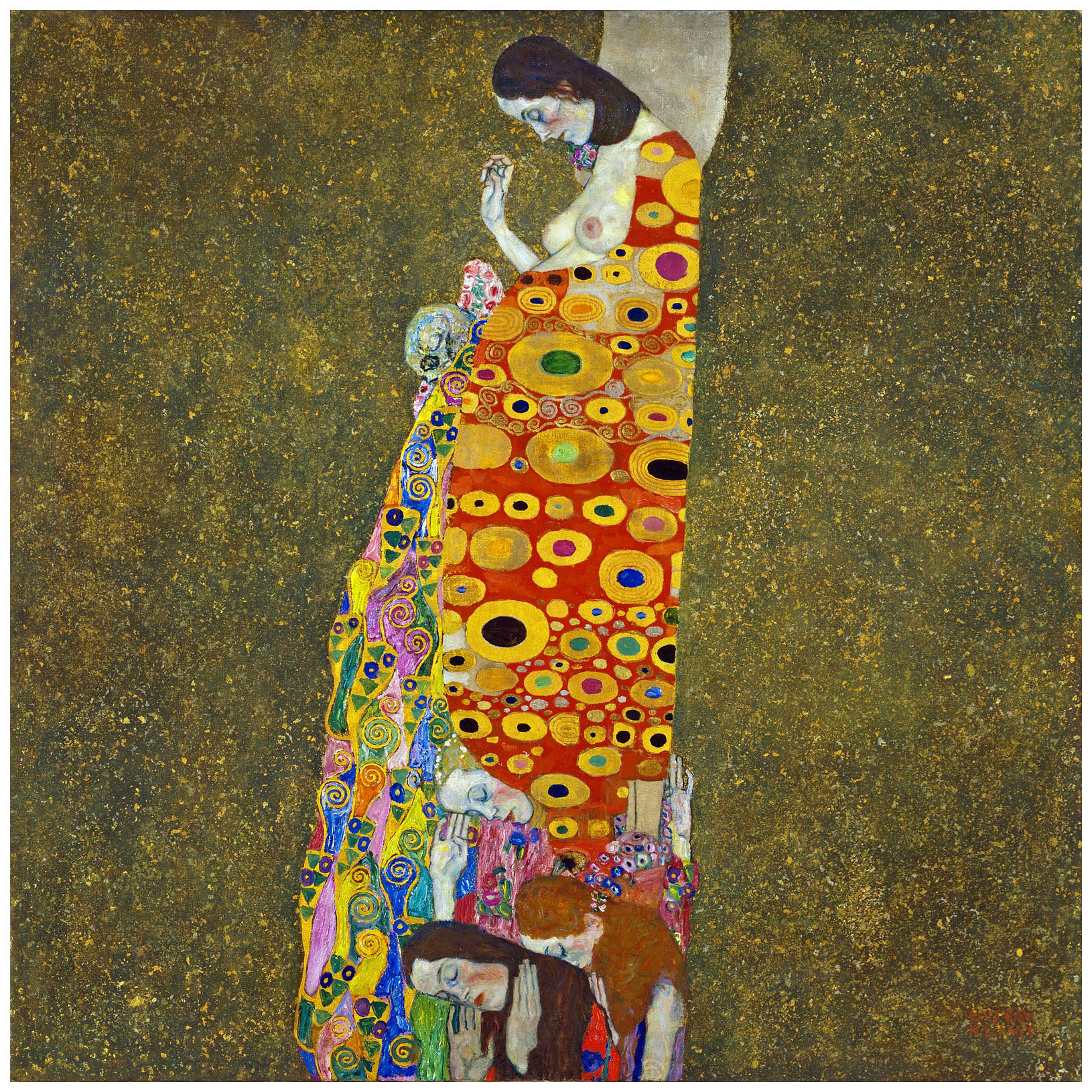Gustav Klimt. Die Hoffnung II. 1907-1908. MoMA New York