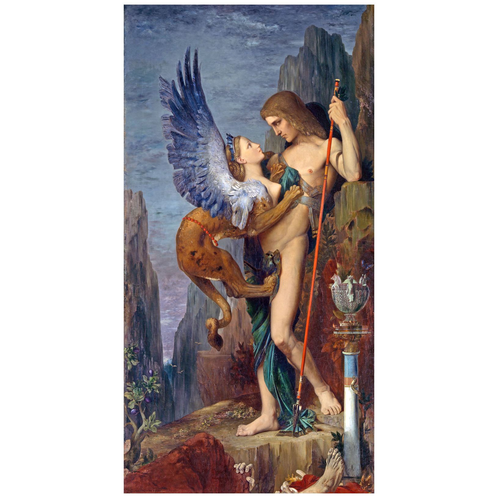 Gustave Moreau. Oedipe et le Sphinx. 1864. Metropolitan Museum NY