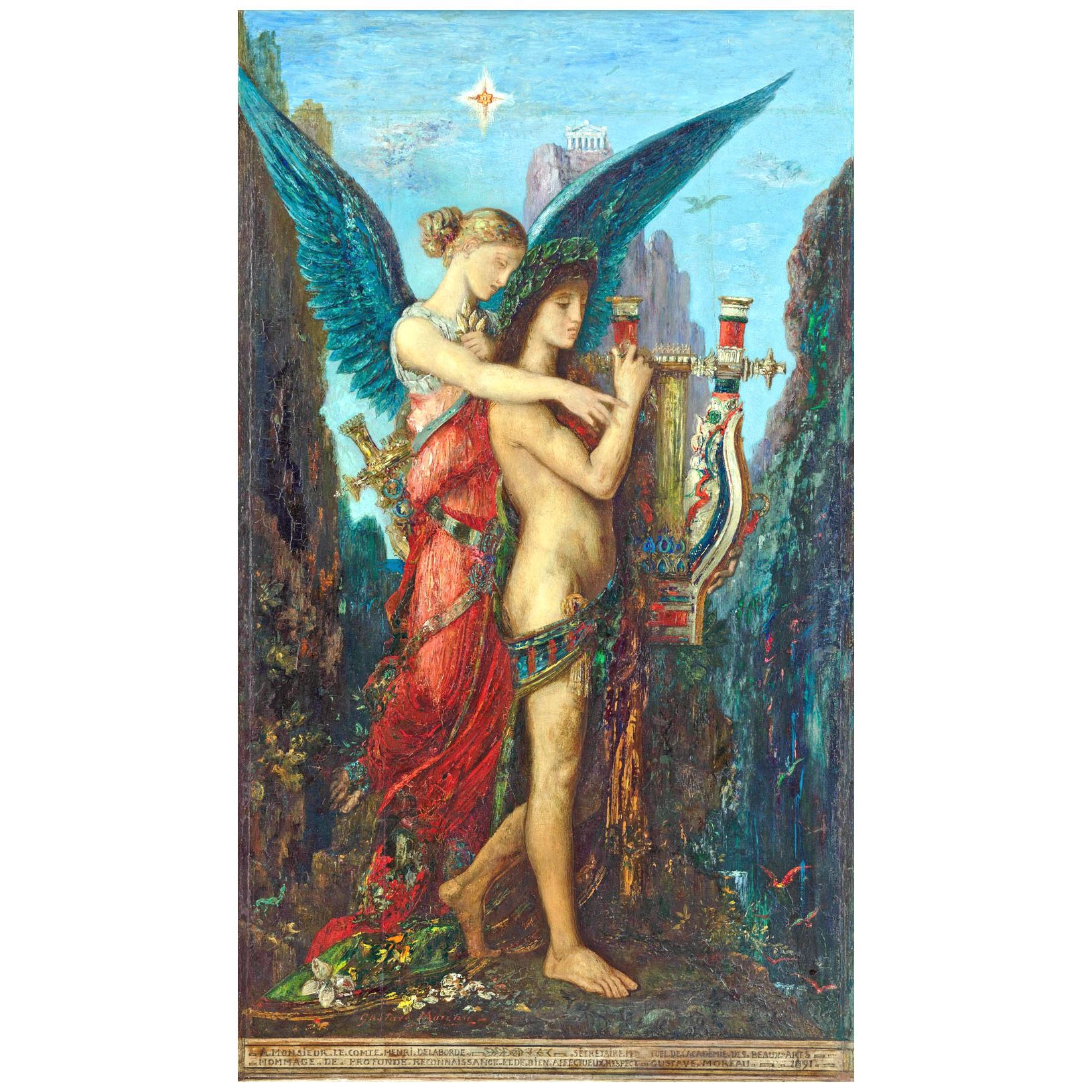 Gustave Moreau. Hesiode et la Muse. 1891. Musee d’Orsay Paris
