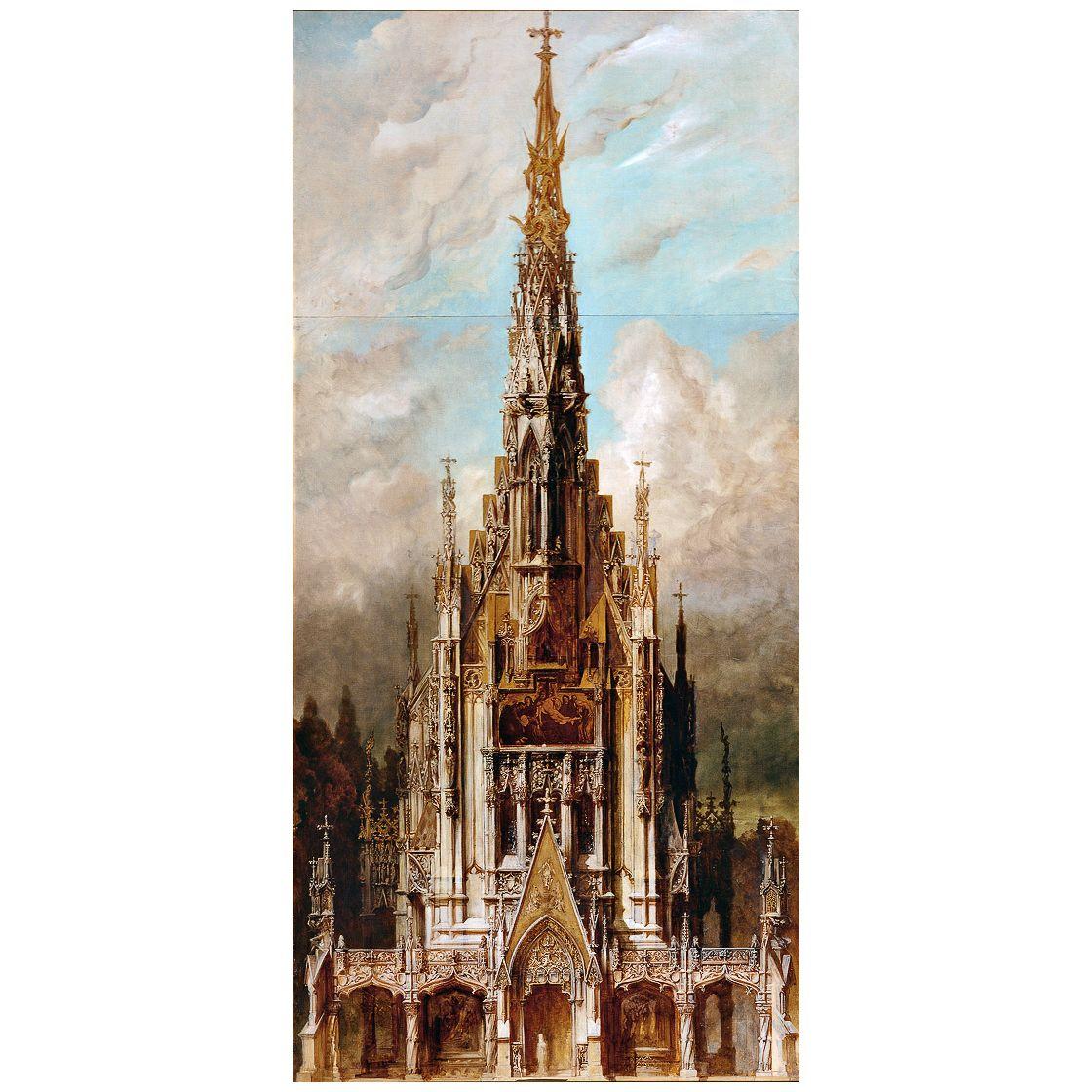 Hans Makart. Gotische Grabkirche St. Michael. 1883. Belvedere Wien