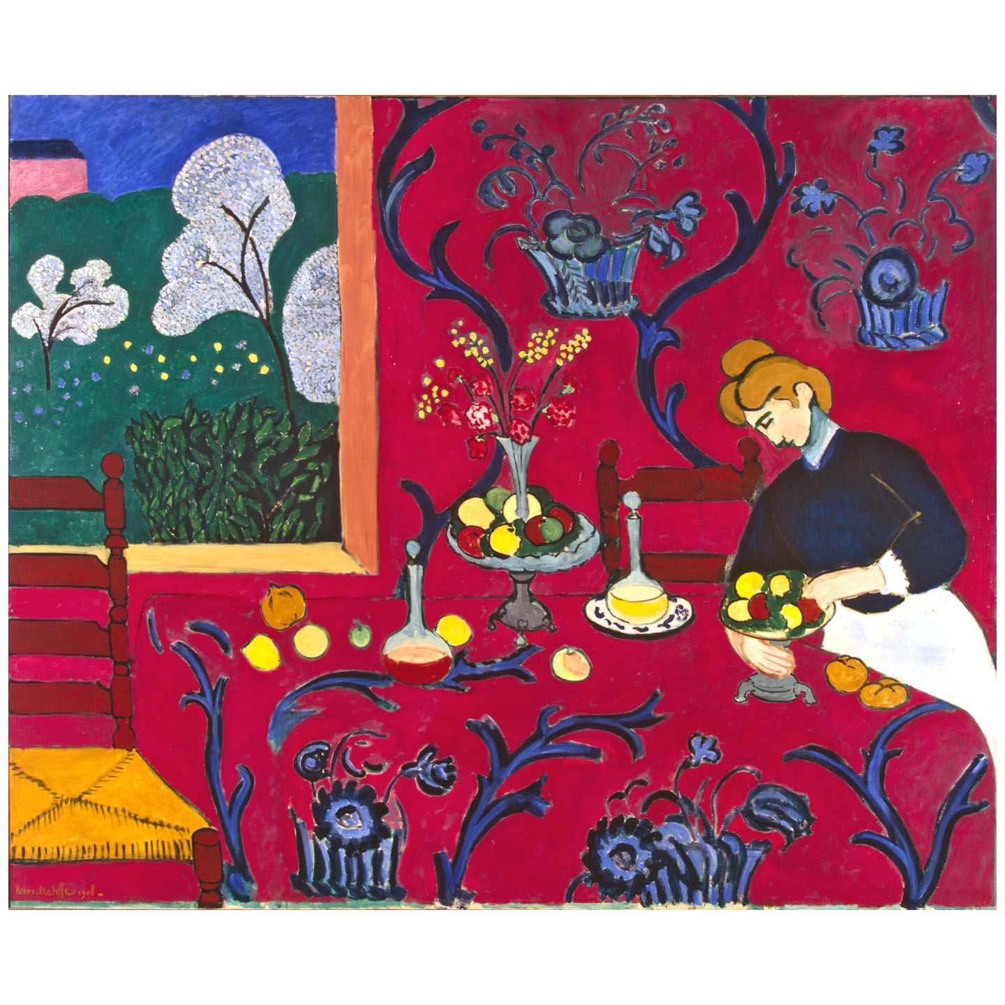 Henri Matisse. La chambre rouge. 1908. Hermitage St Petersburg