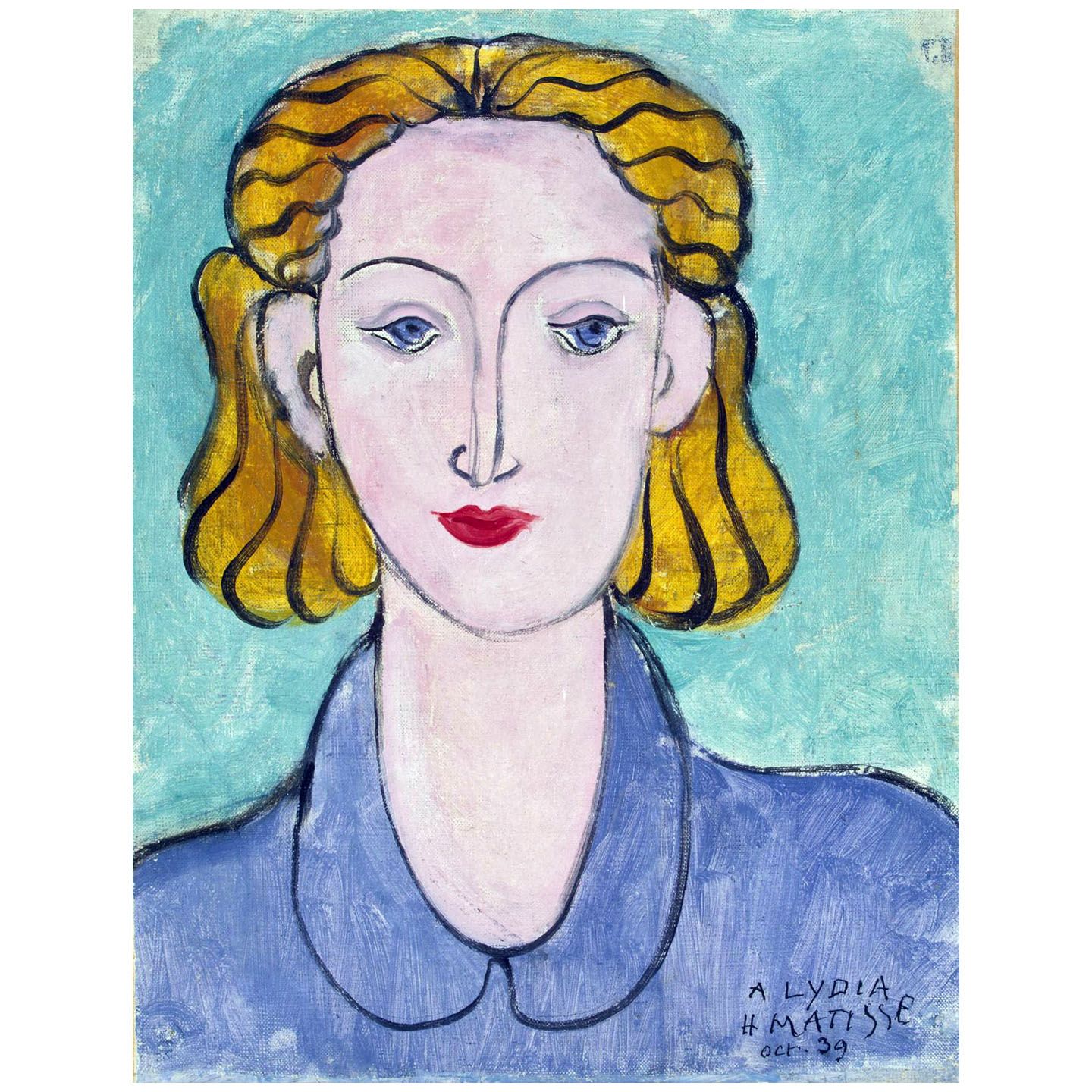 Henri Matisse. Portrait of Lyidia Delektorskaya. 1939. Hermitage St Petersburg