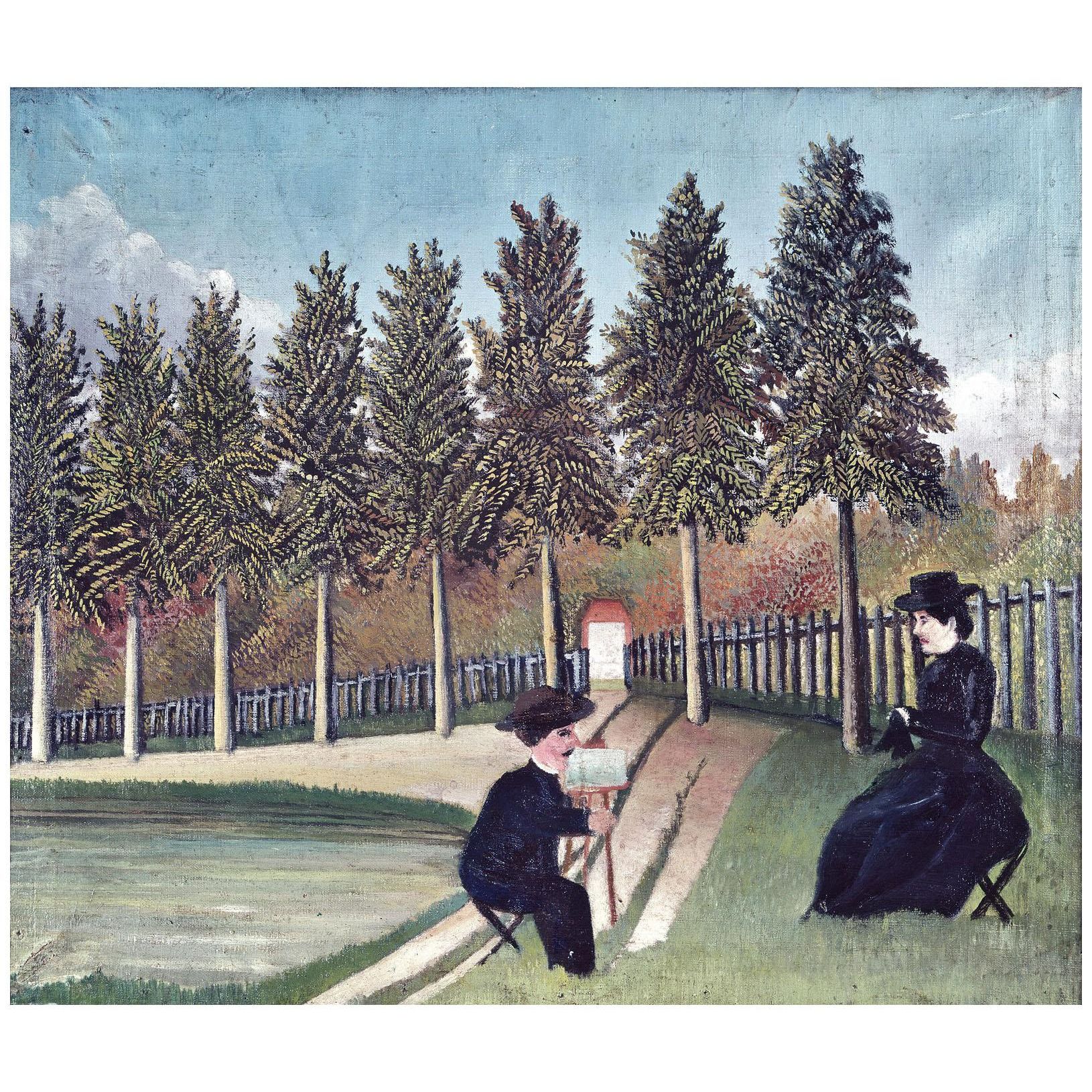 Henri Rousseau. Le Pentre et son modèle. 1900. Centre Pompidou