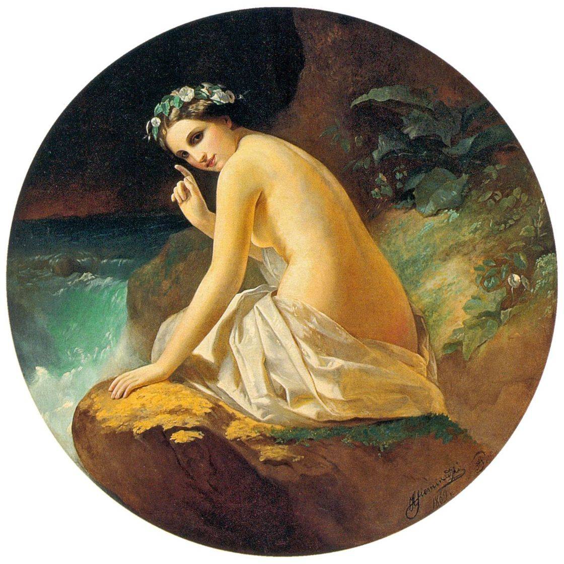 Генрих Семирадский. Нимфа. 1869. Национальная галерея, Львов