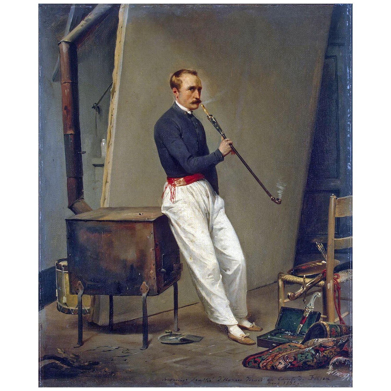 Horace Vernet. Autoportrait. 1835. Hermitage Museum