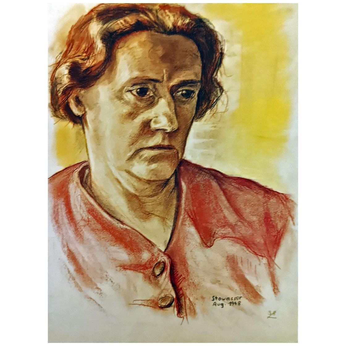 Friedensreich Hundertwasser. Portrait meiner Mutter. 1948
