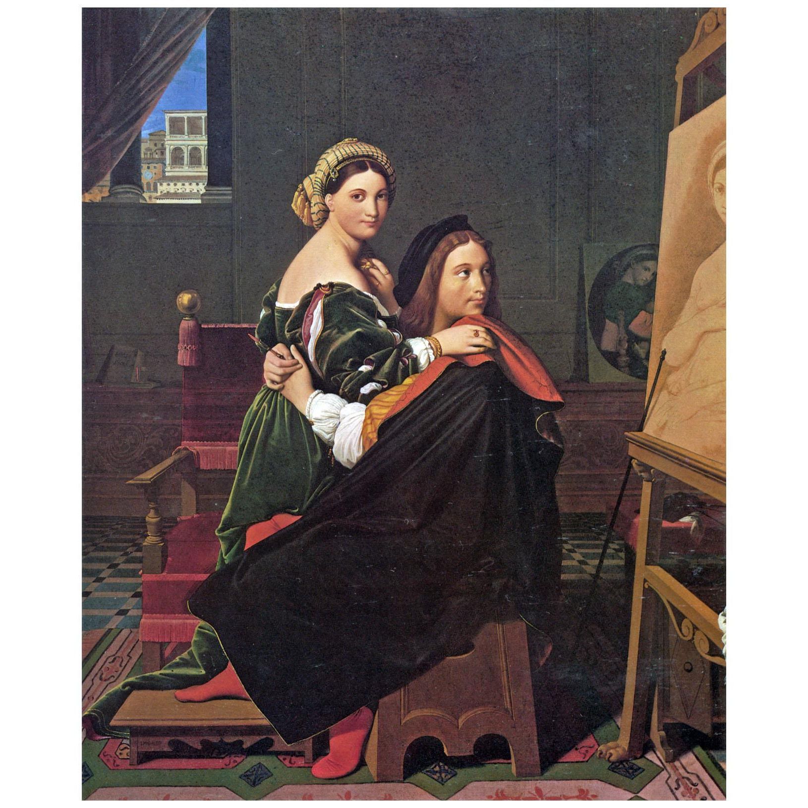 Dominique Ingres. Raphaël et la Fornarine. 1814. Fogg Museum Harvard