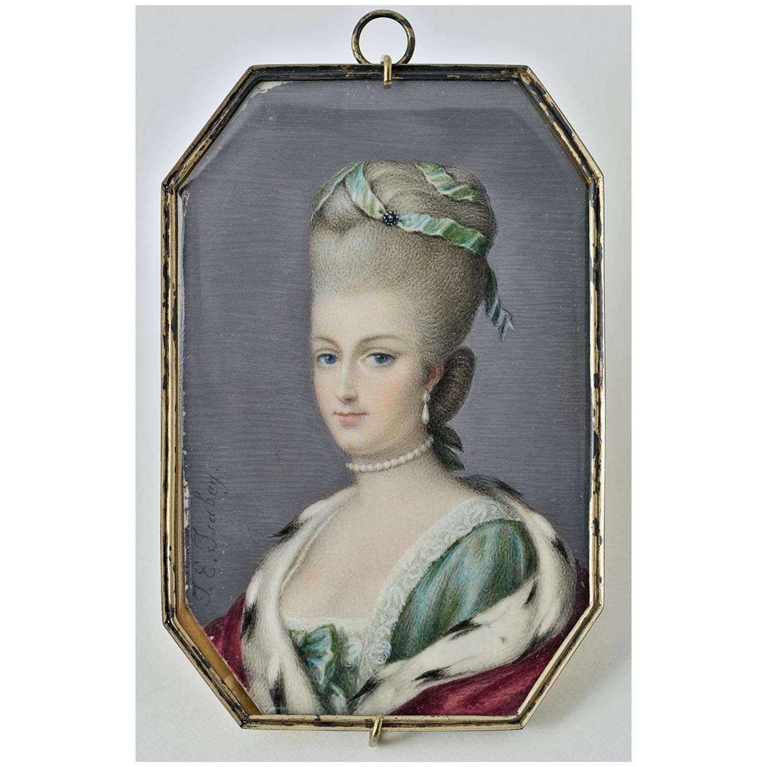 Jean Baptiste Isabey. Marie Antoinette. 1786. Gardner Museum Boston