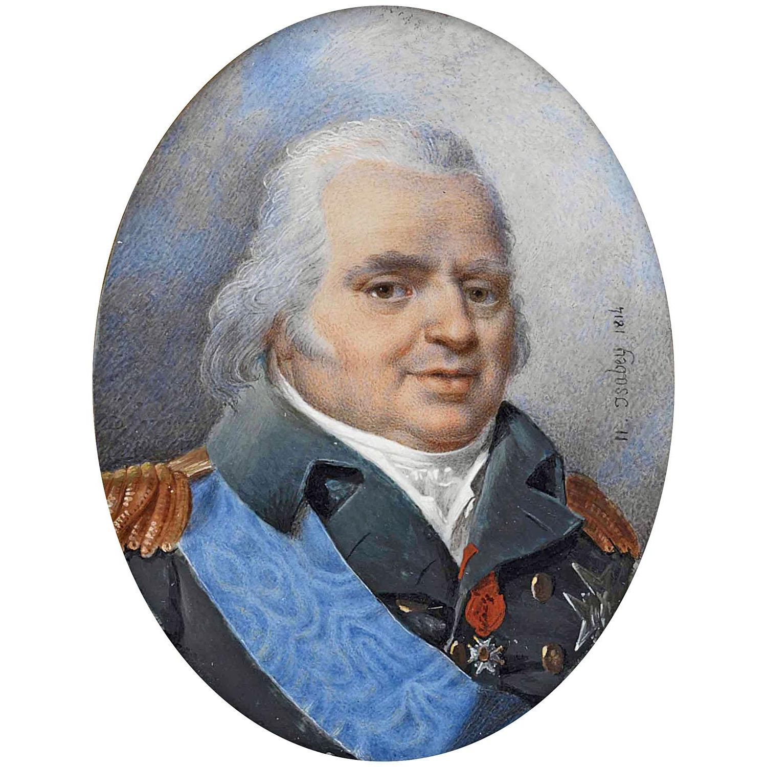 Jean Baptiste Isabey. Louis XVIII. 1814. Private collection
