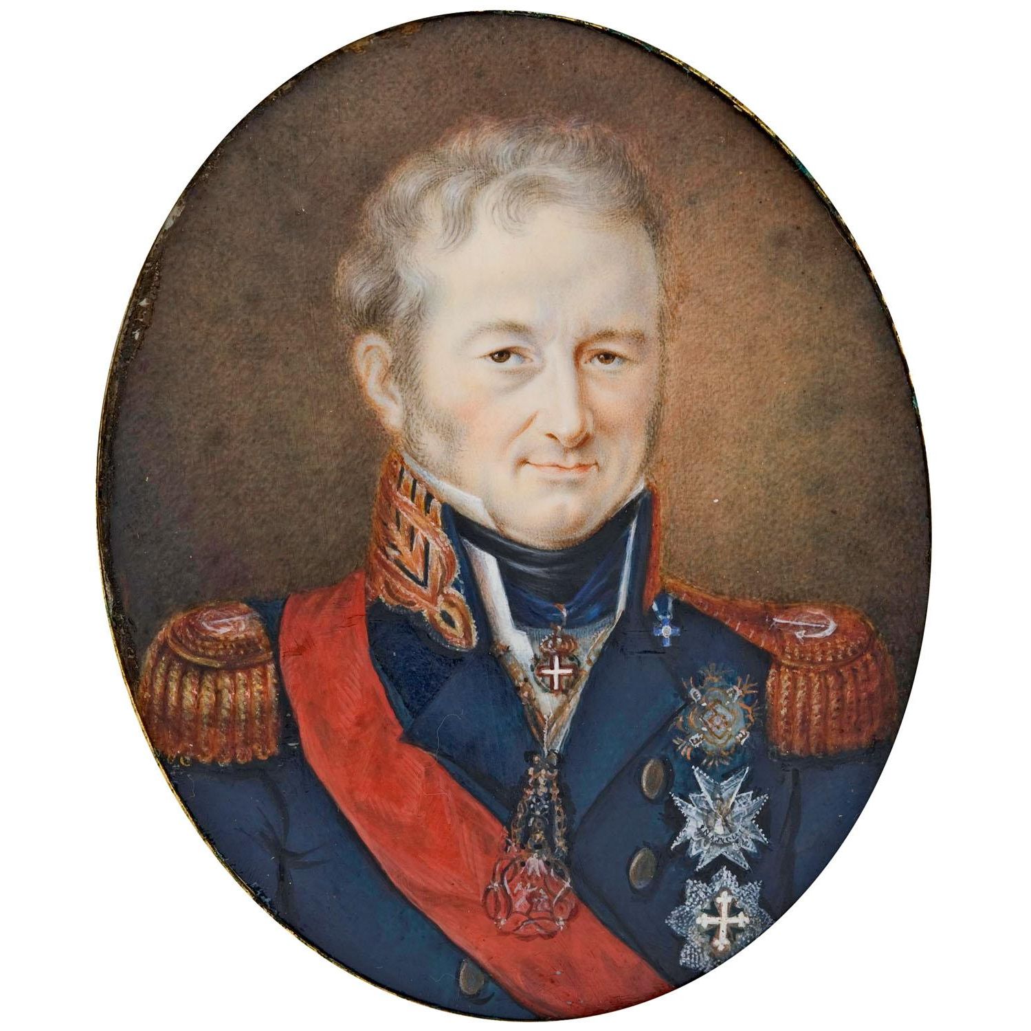Jean Baptiste Isabey. Carlos Félix de Cerdeña. 1821. Museo del Prado