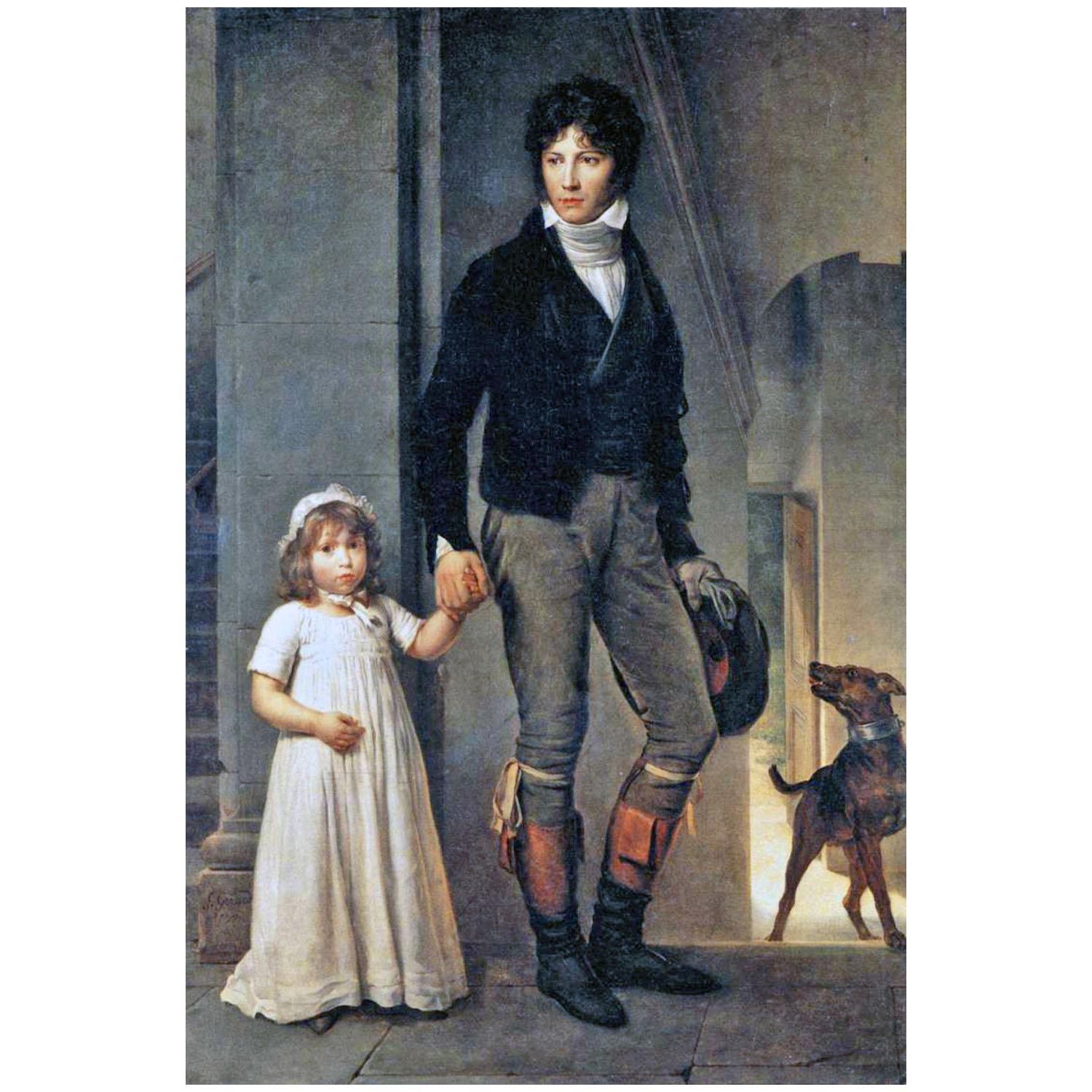 Francois Gerard. Jean Baptiste Isabey et sa fille Alexandrine. 1795. Louvre