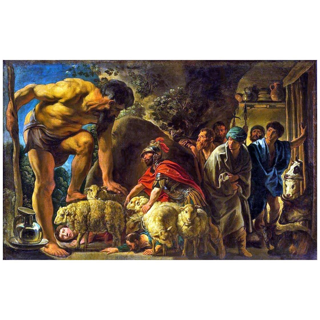 Jacob Jordaens. Odysseus in the Cave of Polyphemus. 1630-1635. Pushkin Museum Moscow