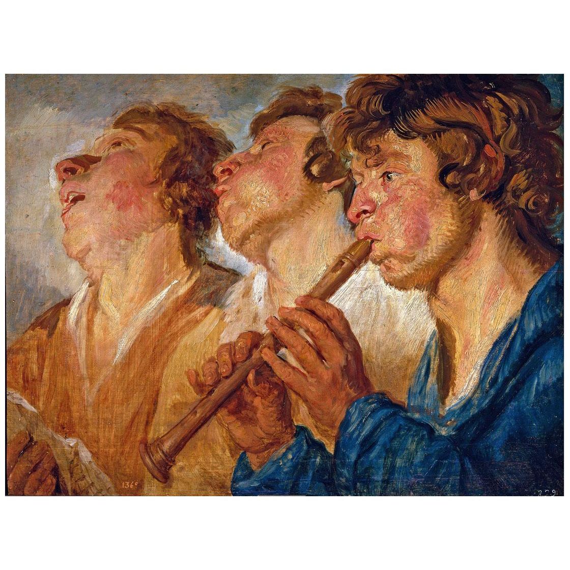 Jacob Jordaens. Three Musicians. 1645-1650. Museo del Prado Madrid