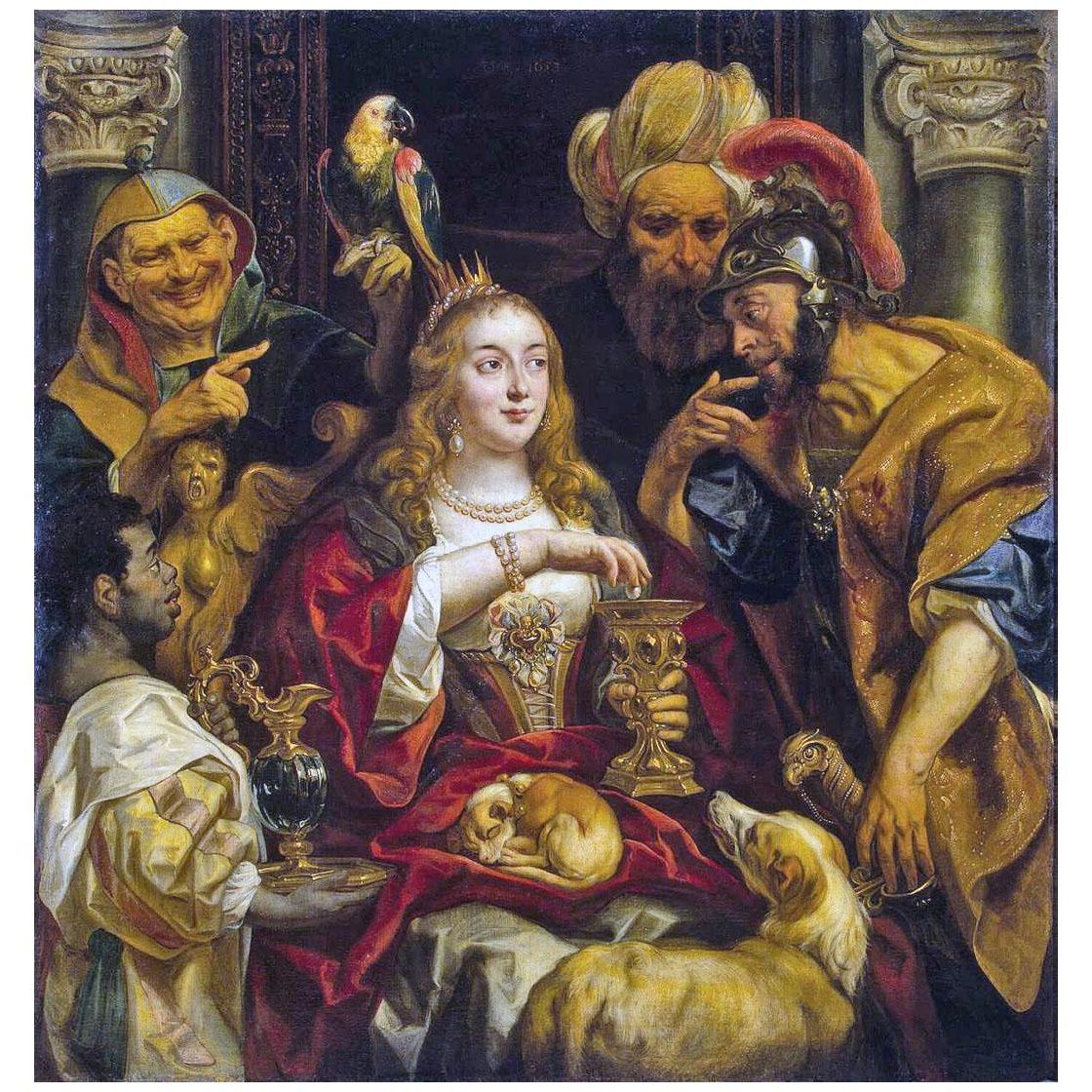 Jacob Jordaens. Cleopatra’s Fest. 1653. Hermitage St-Petersburg