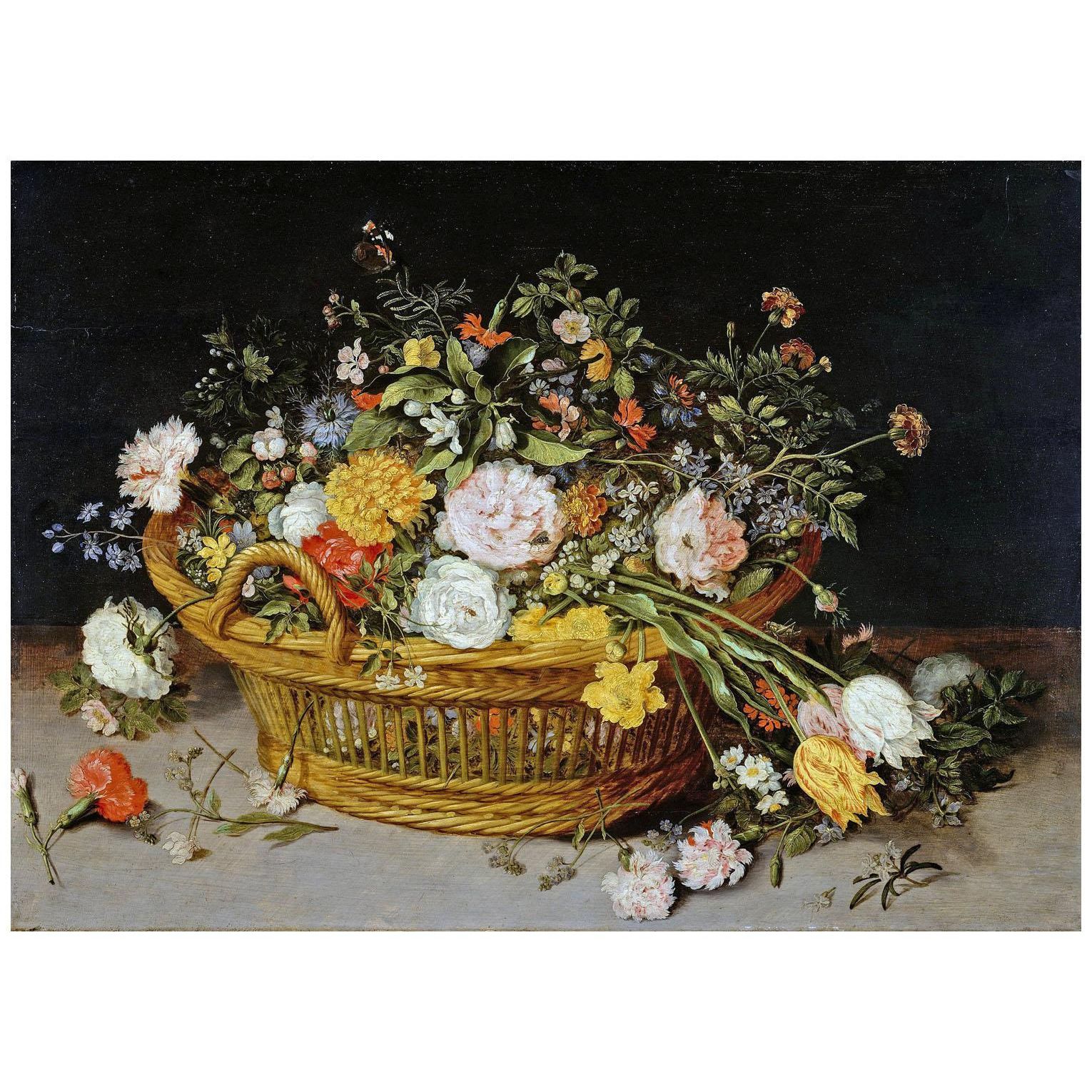 Jan Breughel de Jonge. A Basket of Flowers. 1620. Metropolitan Museum NY