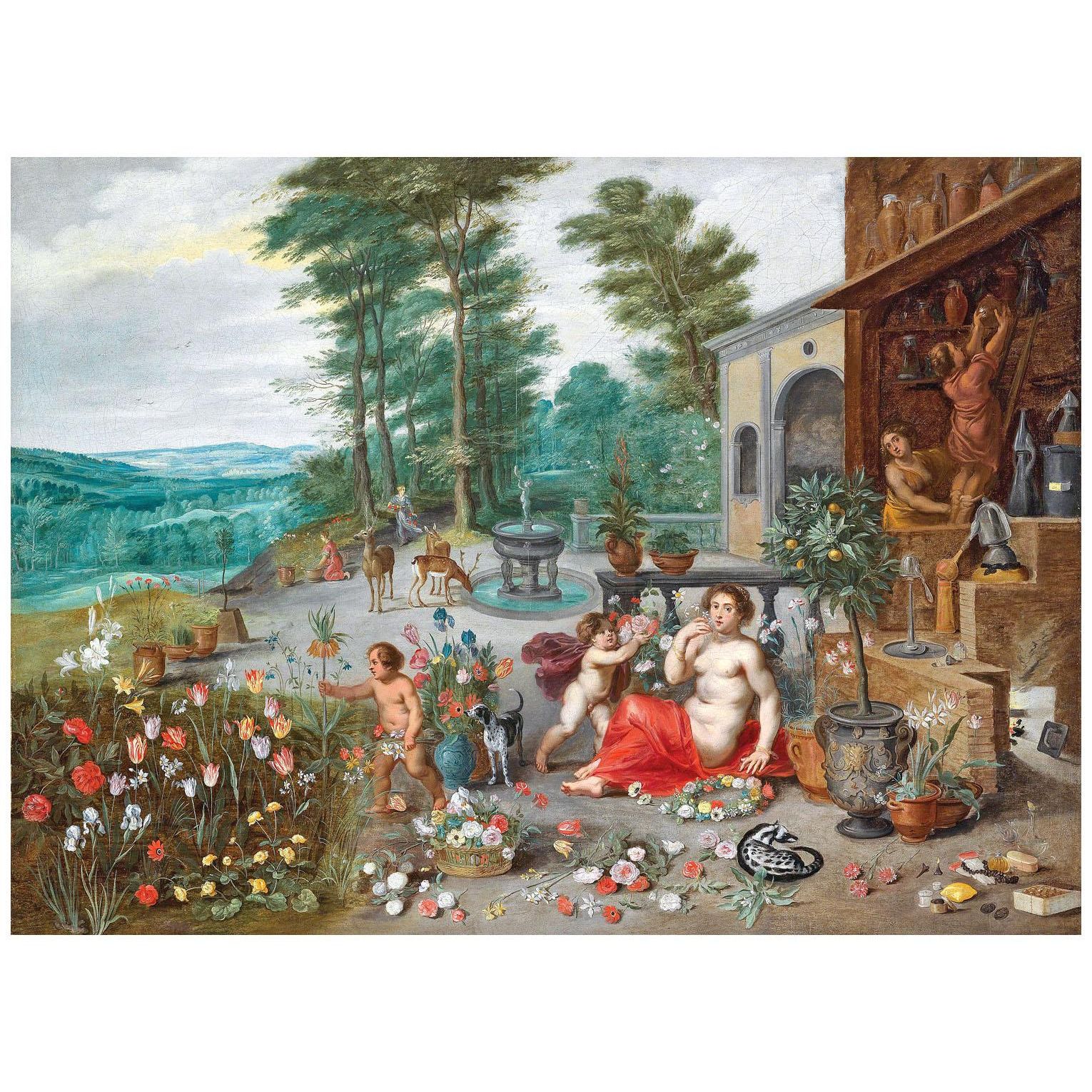 Jan Breughel de Jonge. Allegory of Smell. 1645. Dorotheum Wien
