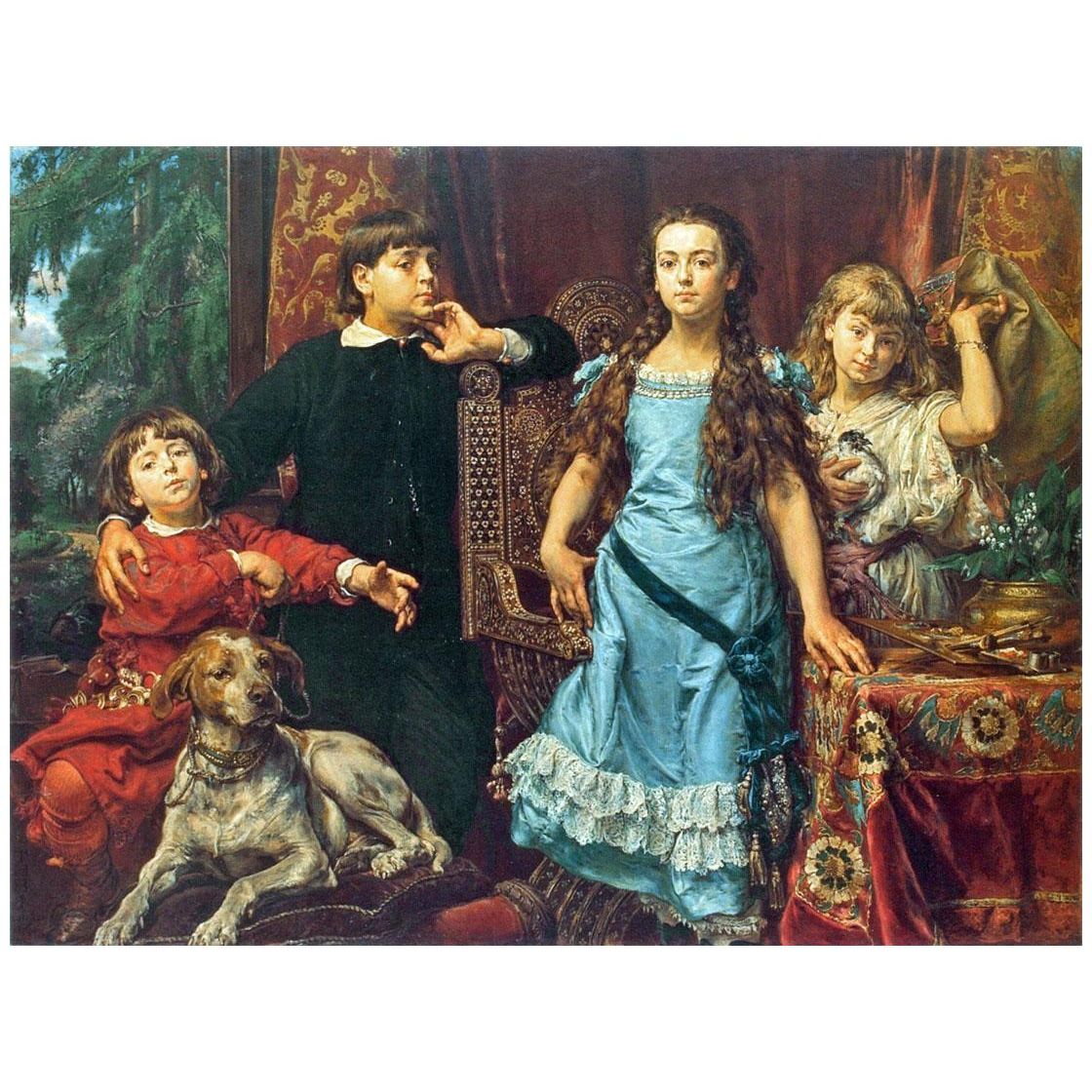 Jan Matejko. Portret dzieci artysty. 1879. Lwowska Galeria Sztuki