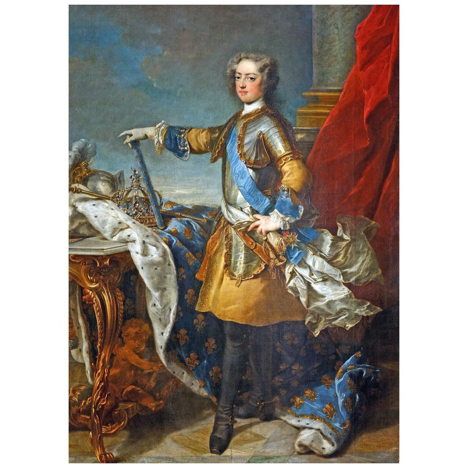 Jean-Baptiste van Loo. Louis XV, roi de France. 1723. Château de Versailles