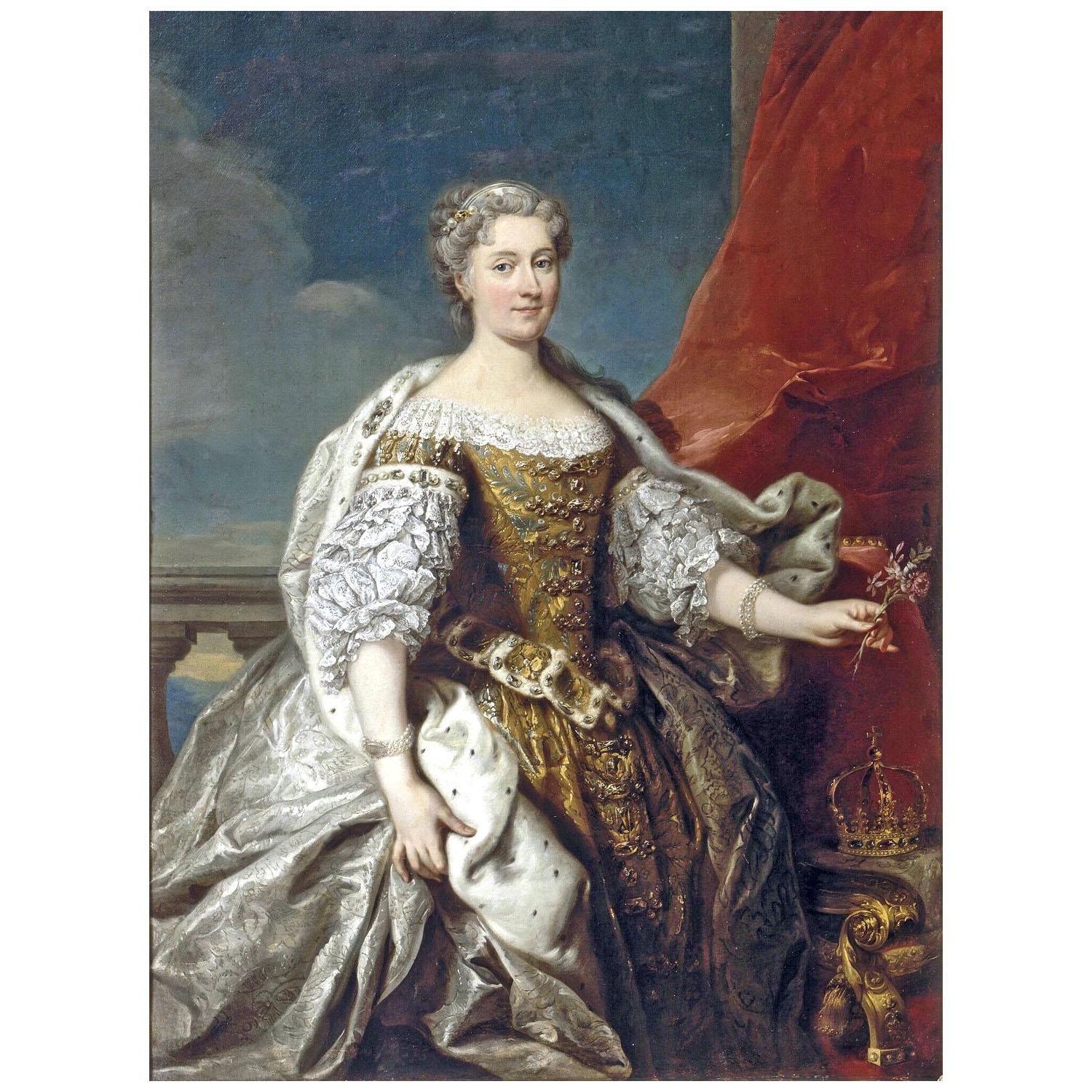 Jean-Baptiste van Loo. Katarzyna Opalińska. 1725. Château de Versailles