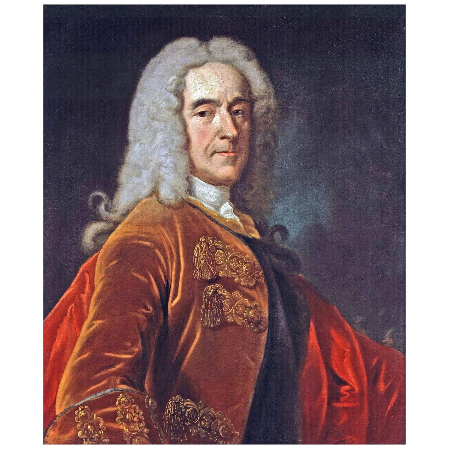 Jean-Baptiste van Loo. Richard Temple. 1740. National Portrait Gallery, London