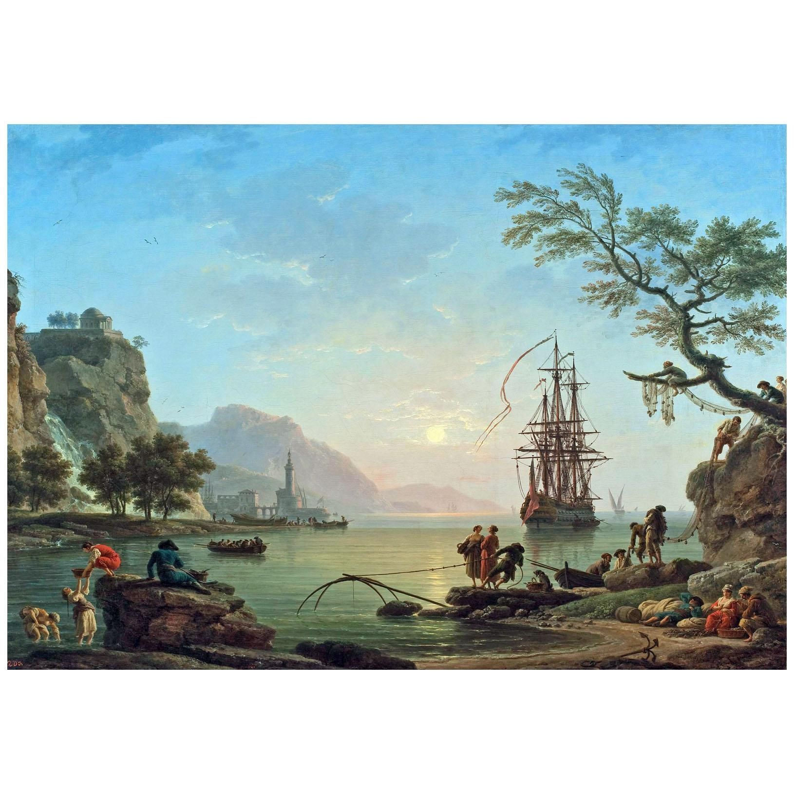 Joseph Vernet. Port de pêche à l'aube. 1774. Muzeum Narodowe w Warszawie