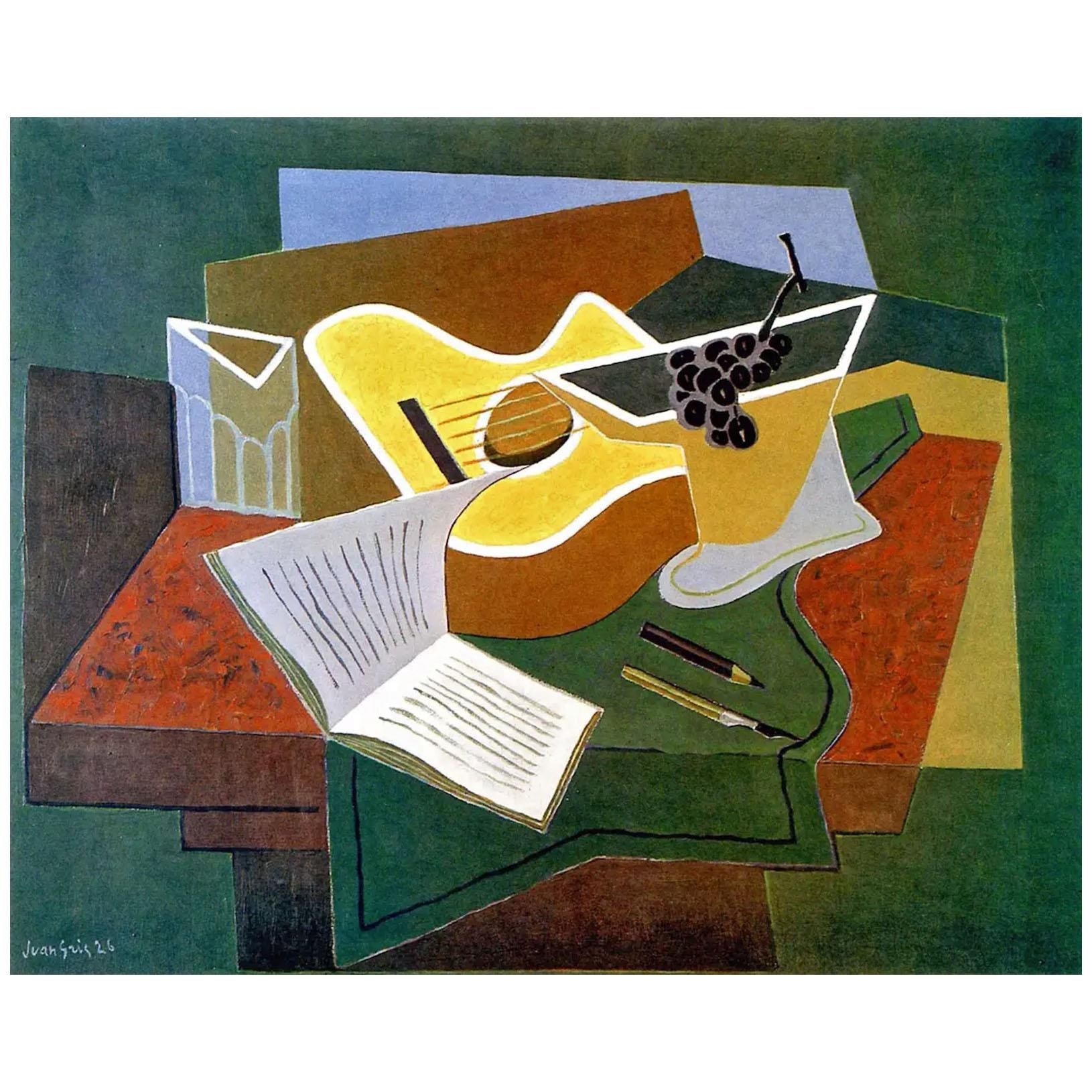 Juan Gris. Guitare et grappe de raisin. 1926. Kunstmuseum Bern