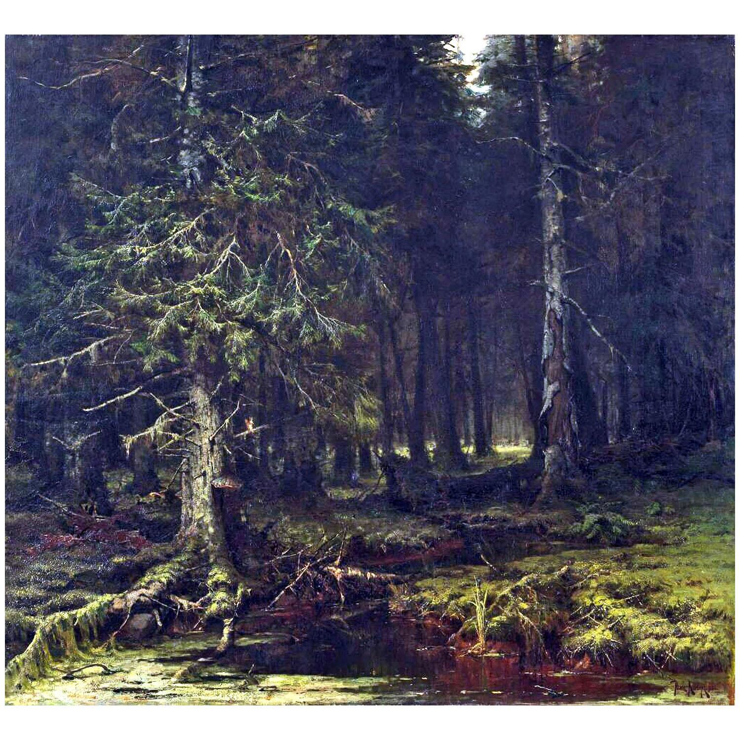 Юлий Клевер. Девственный лес. 1880. Третьяковская галерея